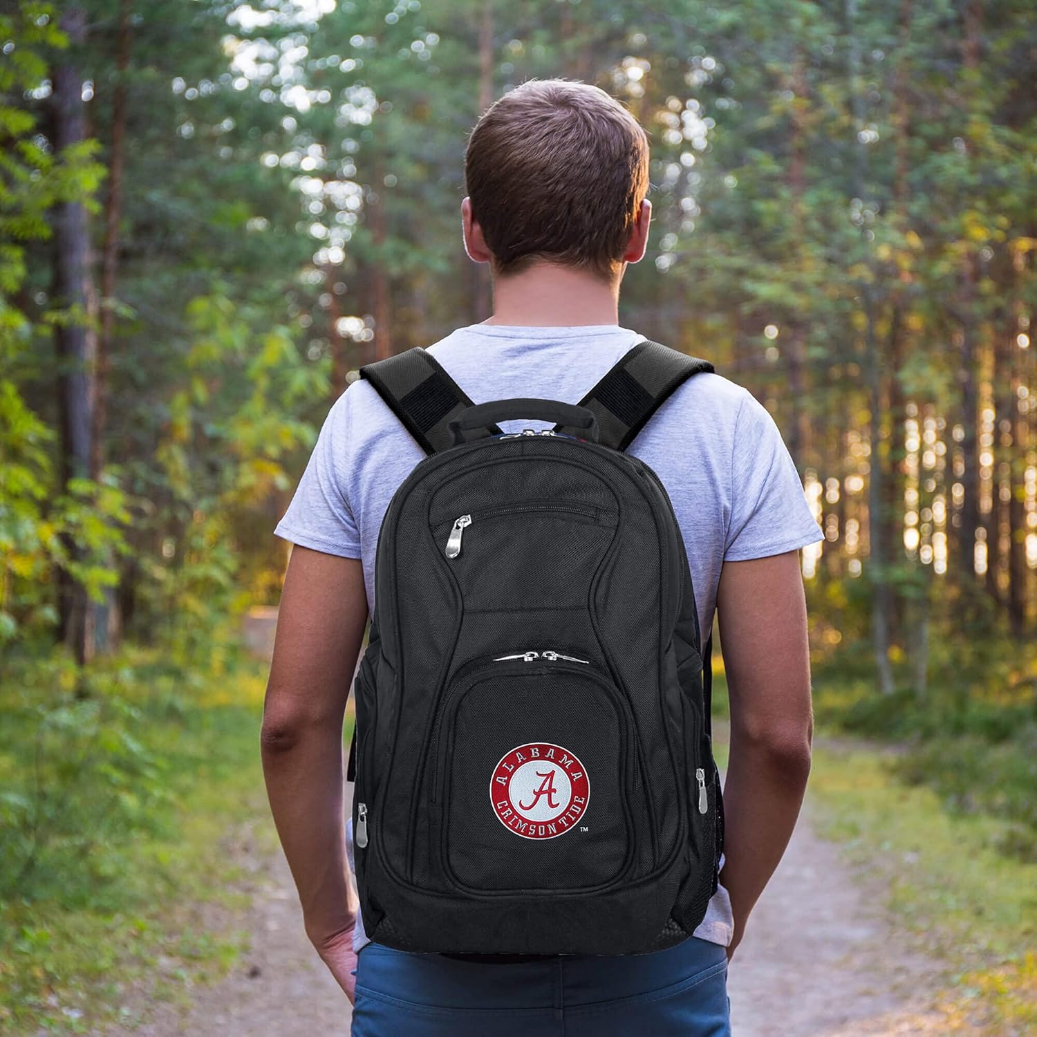 Denco University of Alabama Laptop Backpack- Fits Most 17 Inch Laptops and Tablets - Ideal for Work, Travel, School, College, and Commuting