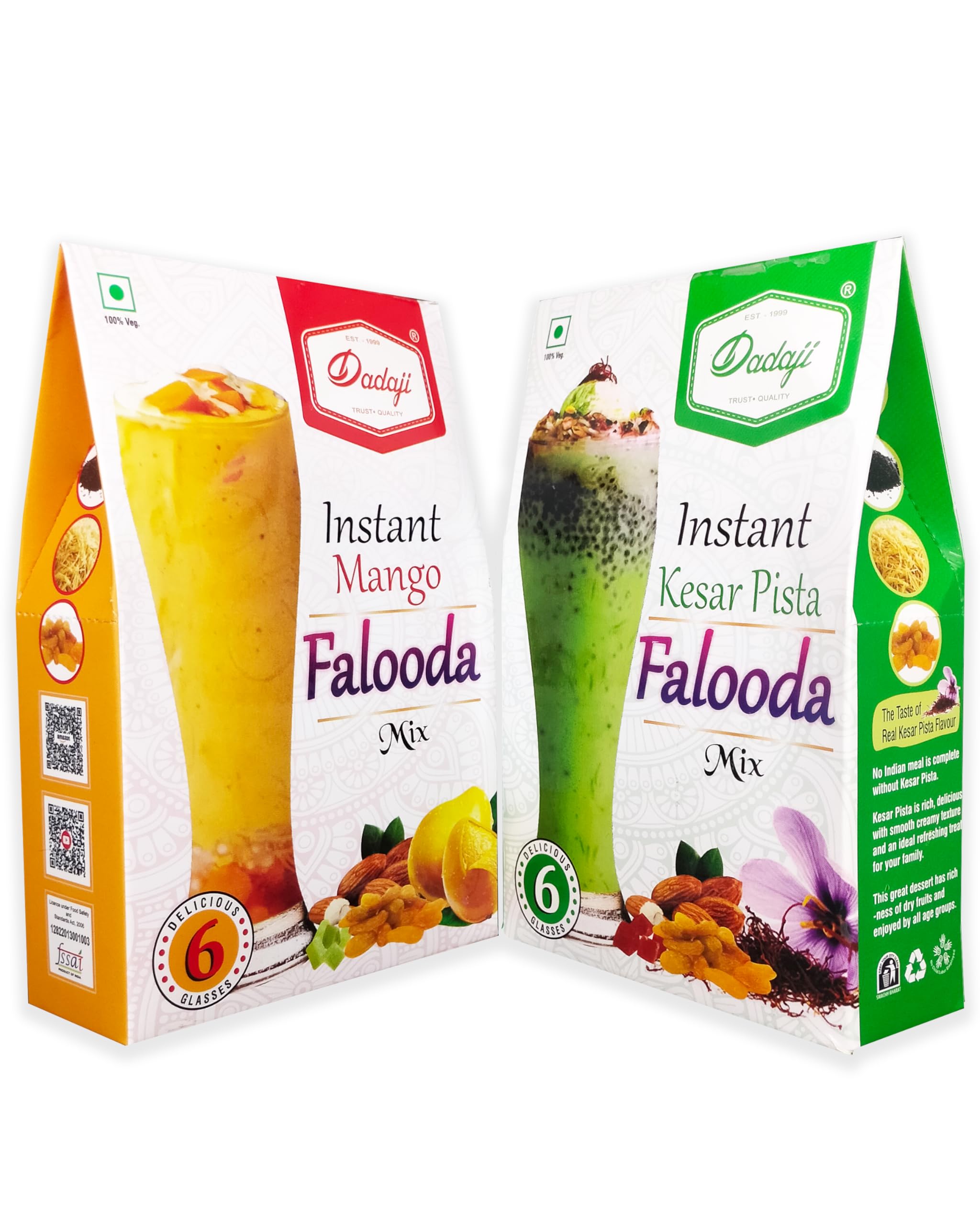 Dadaji Instant Mango and Kesar Pista Falooda Mix| Dadaji Instant Falooda Mix | Combo Of Instant Falooda Mix (400gm of 2pcs) (B0CZ4H4KS4) Amazon Price History, Amazon Price Tracker