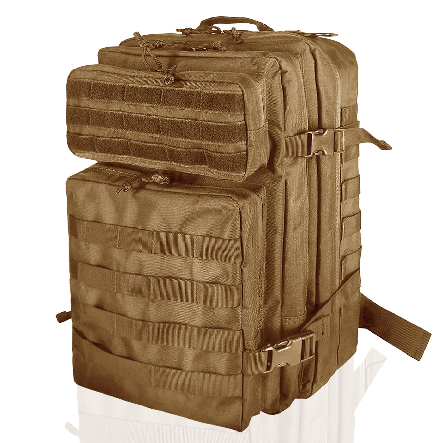 owwasd Military Backpack 45L Waterproof Tactical Backpack Molle Backpacks Large Back pack for Travelling,Trekking,Camping,Hiking,Fishing,Hunting,Gym,Outdoor Activities (Black) (Black) (Khaki)