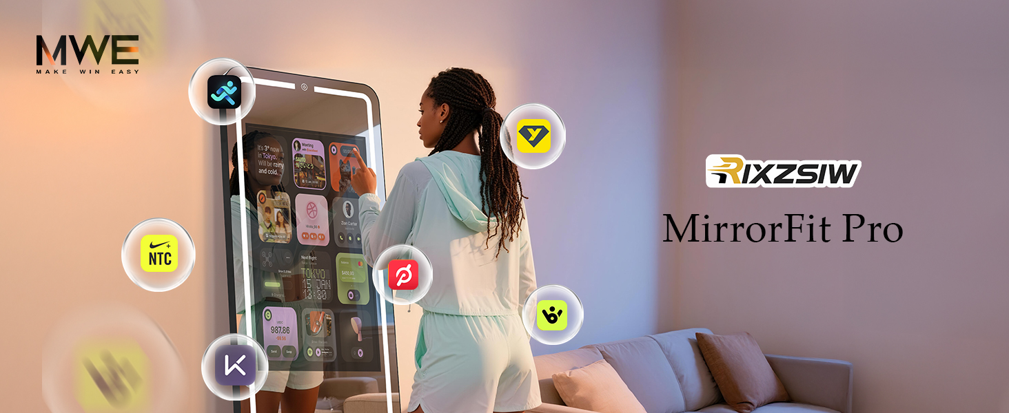 Watch RIXZSIW MirrorFit Pro Smart Gym Mirror on Amazon Live