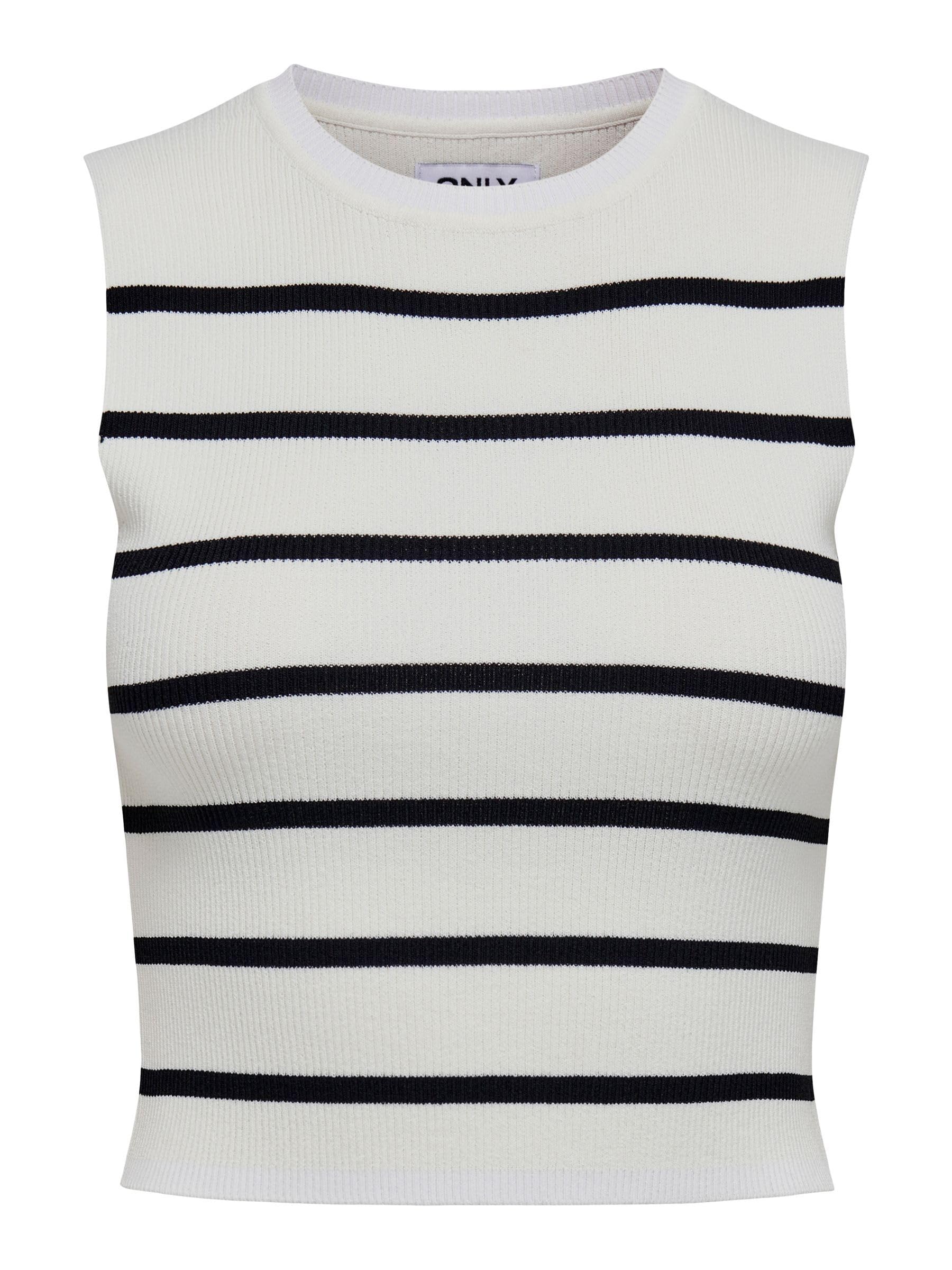 ONLY Onlmajli Women's S/L Top KNT Noos, Cloud Dancer 1, S