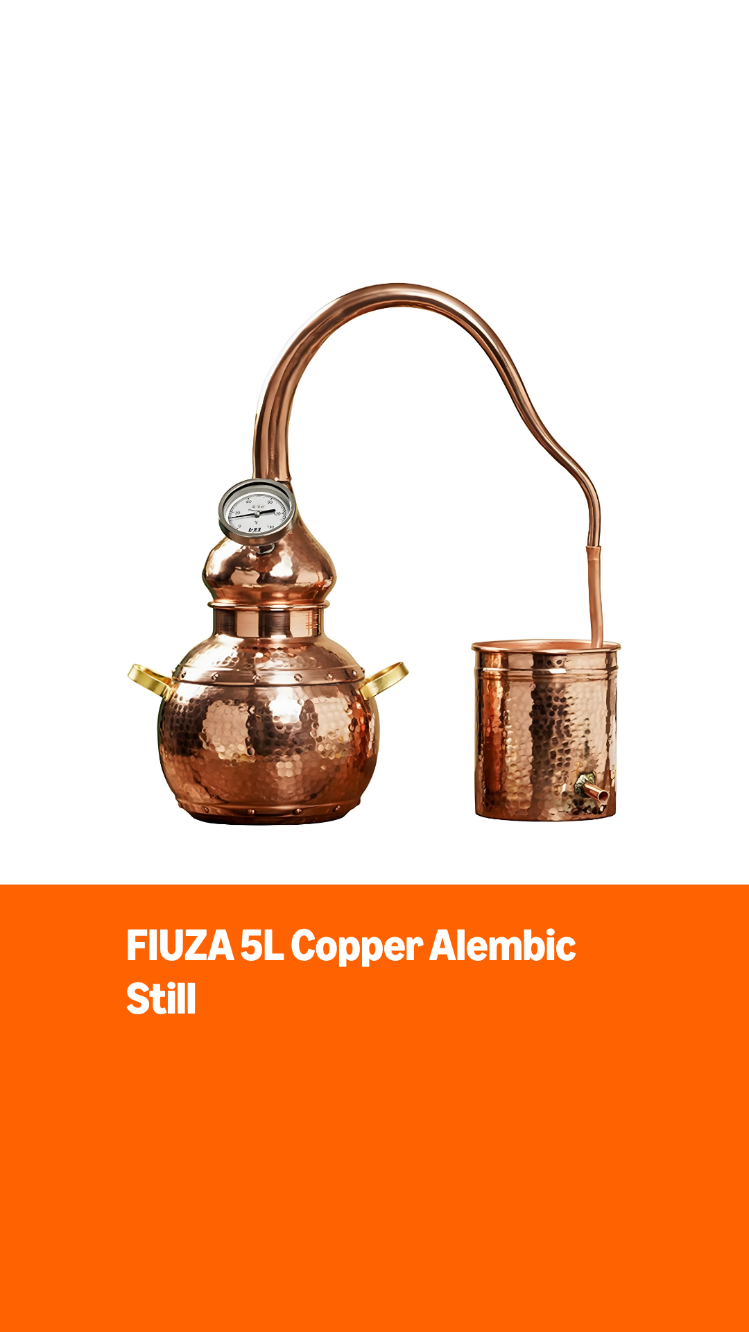 Amazon.com: FIUZA 5L Copper Alembic Still, Fermentation Kit with
