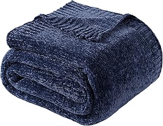 BATTILO HOME Navy Throw Blanket for Couch, Dark Blue Throw Blankets for ...