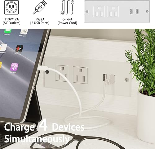 Miniatura 4 de IRONCK Archivador con estantería y toma de corriente archivador vertical para archivo de tamaño cartalegalA4A3 soporte grande para impresora con