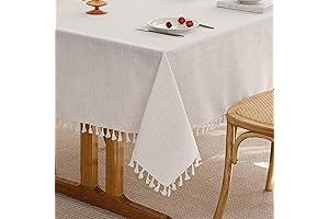 Linen Tassel Tablecloth: The Epitome of Farmhouse Elegance and Timeless Appeal
