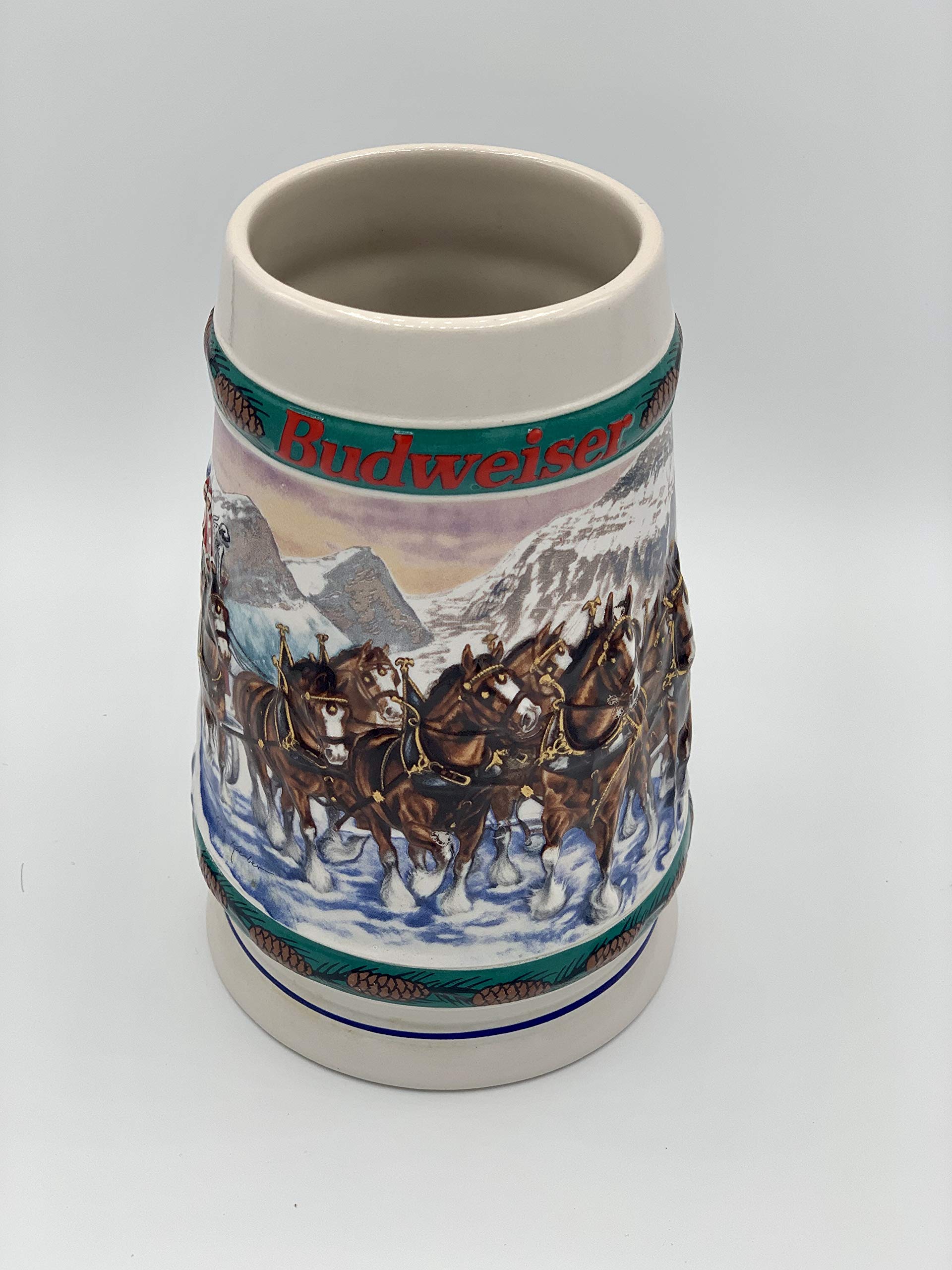 BudweiserCeramarte 1993 Holiday Stein New in Box CS192