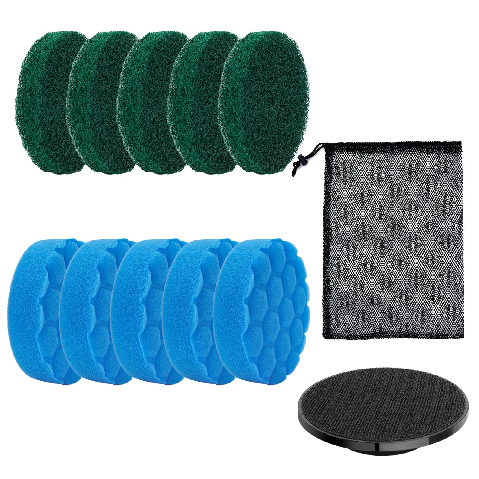 Electric Spin Scrubber Replacement Brush Heads Set 10 Piece Replacement Brush Cleaning Kit for Cordless Power Scrubber for