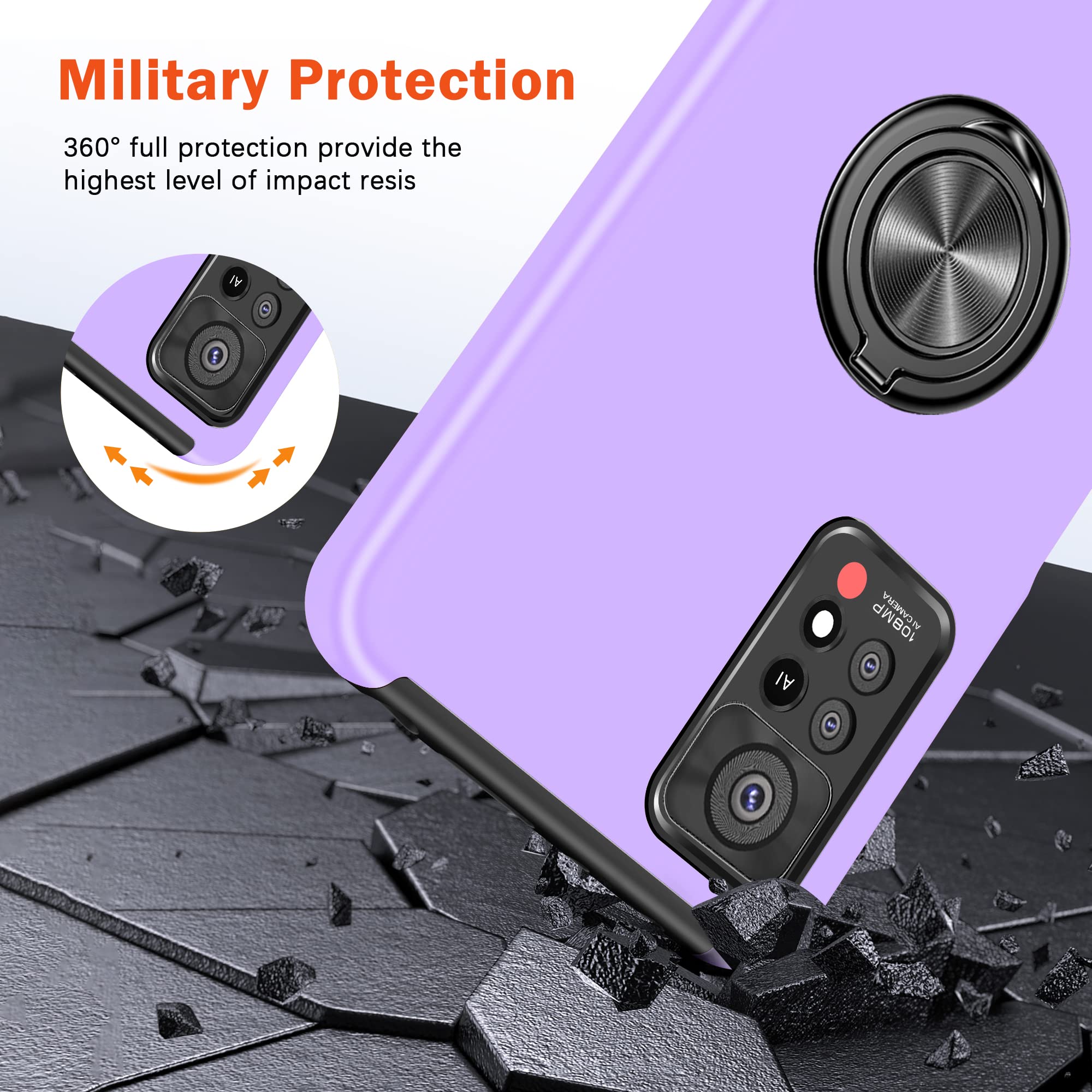 Coque Protection Xiaomi Redmi Note 13 4G - Étui 2 En 1 Anti-choc Avec Protection écran Intégrée