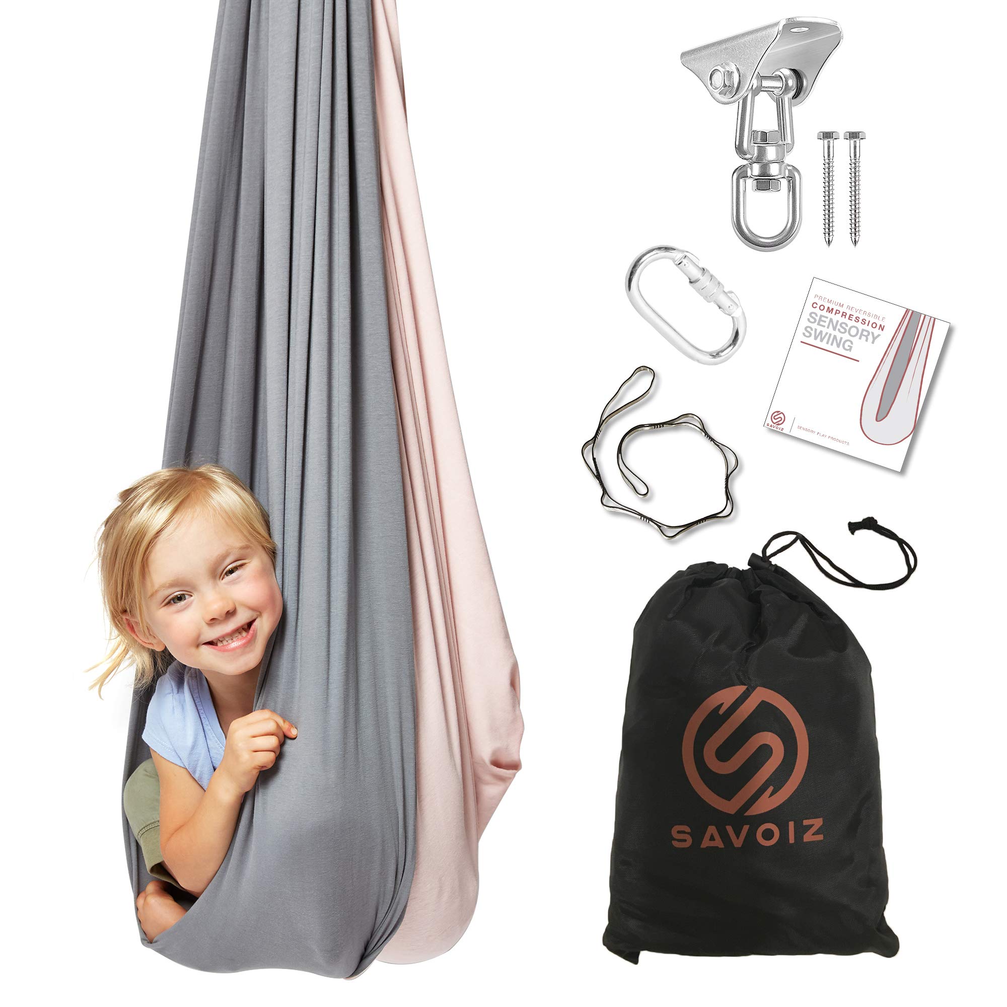 Buy SAVOIZ Sensory Swing Therapy Hammock Autism, ADHD, Aspergers