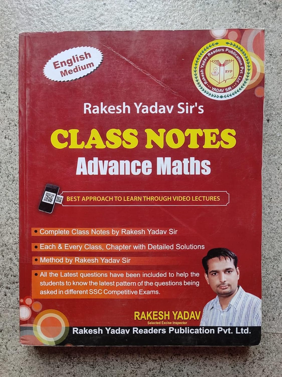Rakesh Yadav Class Notes Mathematics English Medium Original Book