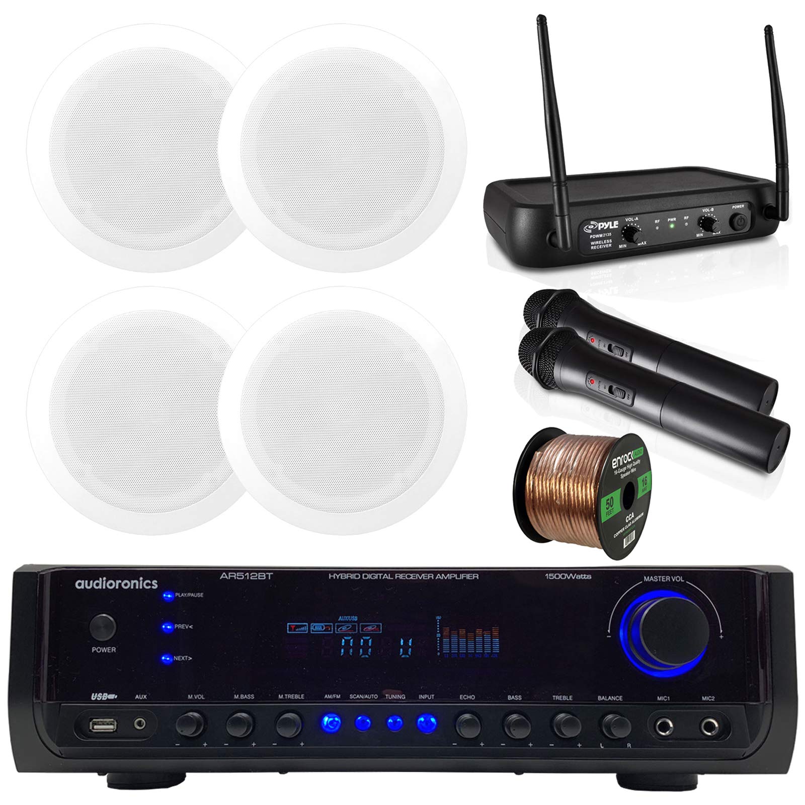 Buy Audioronics 1500 Watt Hybrid Digital Stereo Receiver Amplifier