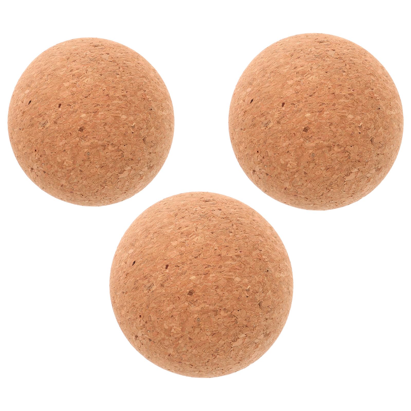 Pelota de Corcho para Masaje Profundo 8/9/10 CM Pelota de Tejido Profundo Portátil Herramienta de Masaje Muscular para Yoga Recuperación y Alivio de Puntos Gatillo en Pies