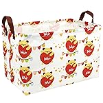 ASKETAM Valentine\'s Day Basket Gift for Empty Cute Heart Large Storage Bin for Kid and Baby Room Dcor (Cat Love)