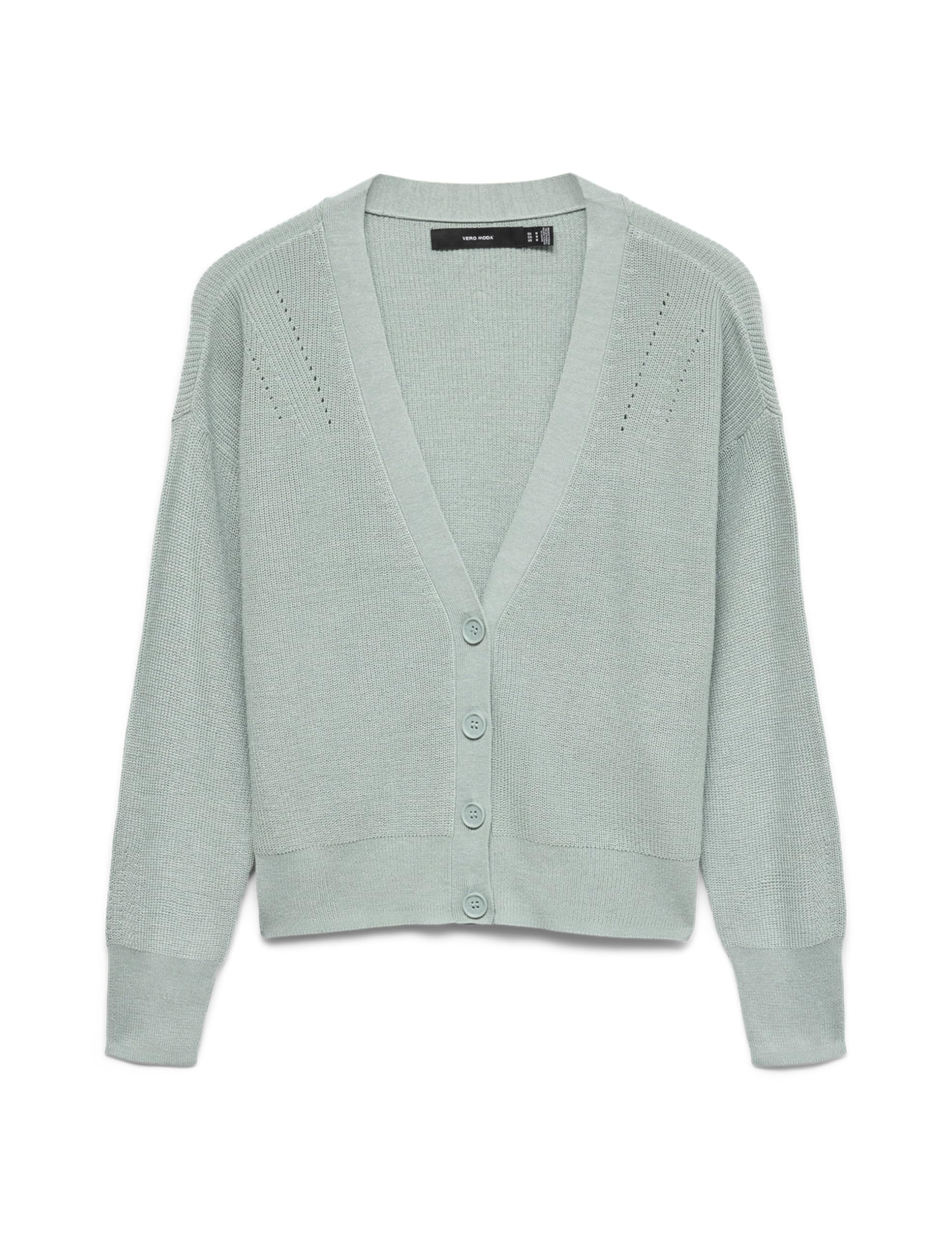 VERO MODA Knitted Cardigan VMNEWLEXSUN Knit Cardigan M, Gray Mist, M