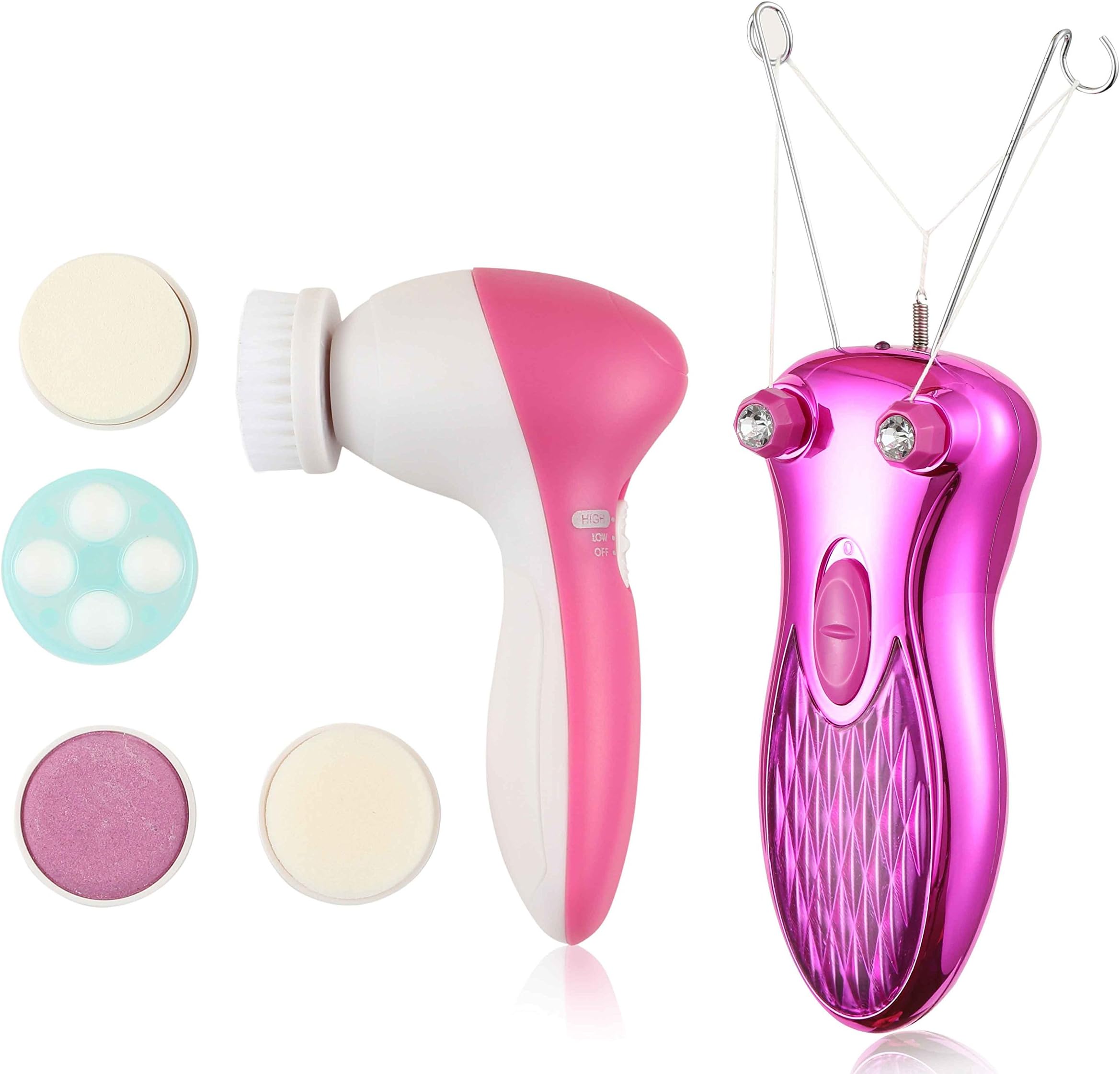 Baidi®© Multifunction Face and Body Epilator Hair Removal System with Facial Cleanser Beauty Kit BD-6001