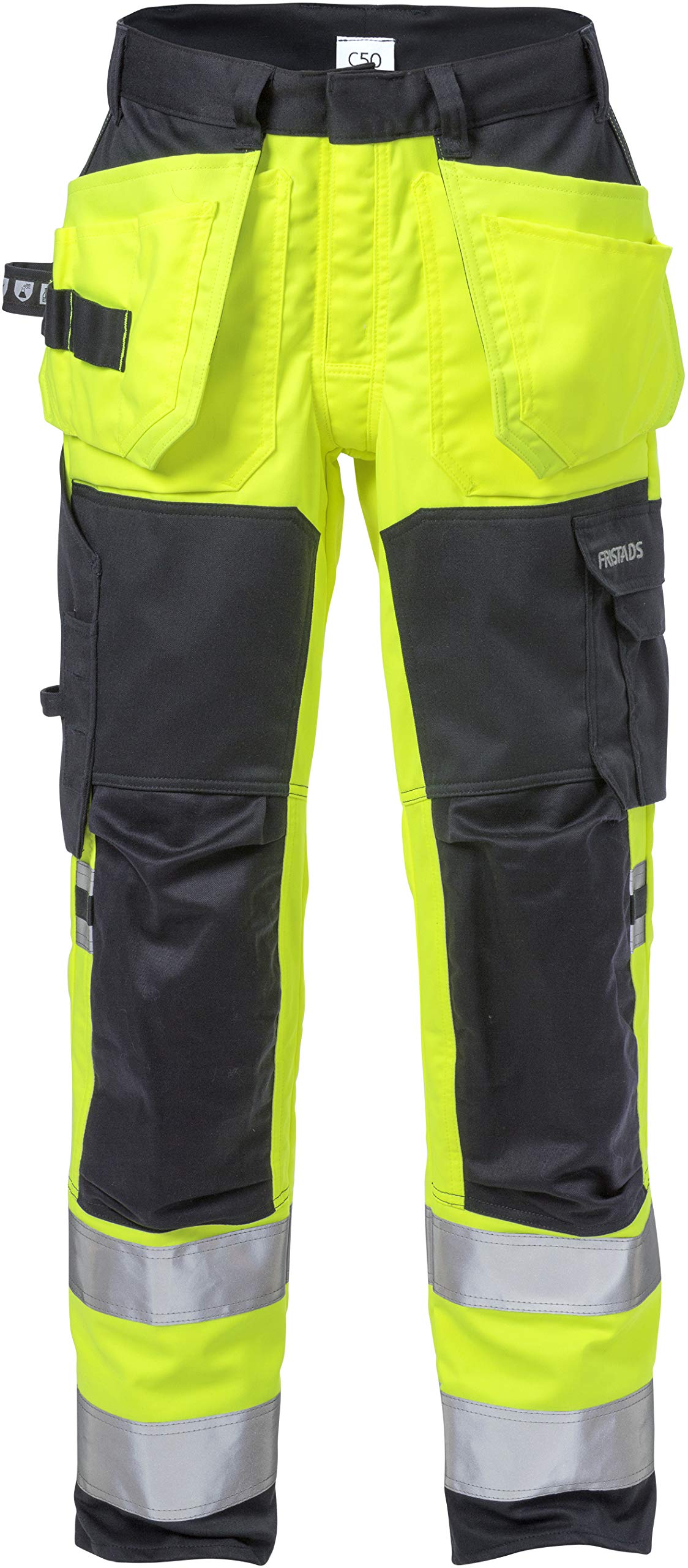 Reflektierende FlameStretch-Hose Gelb/Marine 45% Mod./34% BW/17% Poly von Fristads