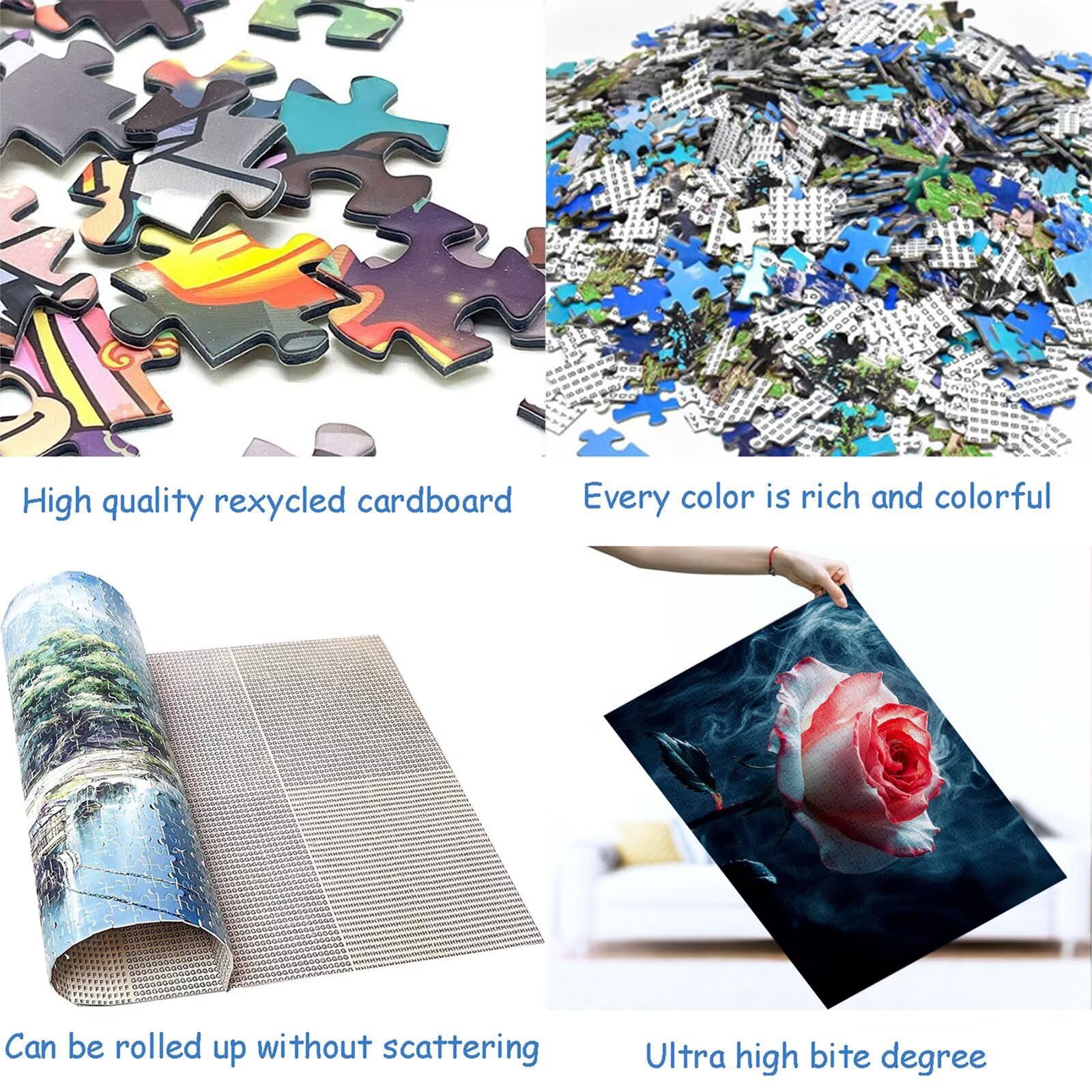 Puzzle 3000 elementów różowe puzzle dla dorosłych kwiaty 122 x 81 cm Unikalne rzemiosło klasyczne 3D drewniana układanka do rodzinnych gier aktywnych, układanka do samodzielnego wykonania nawet do