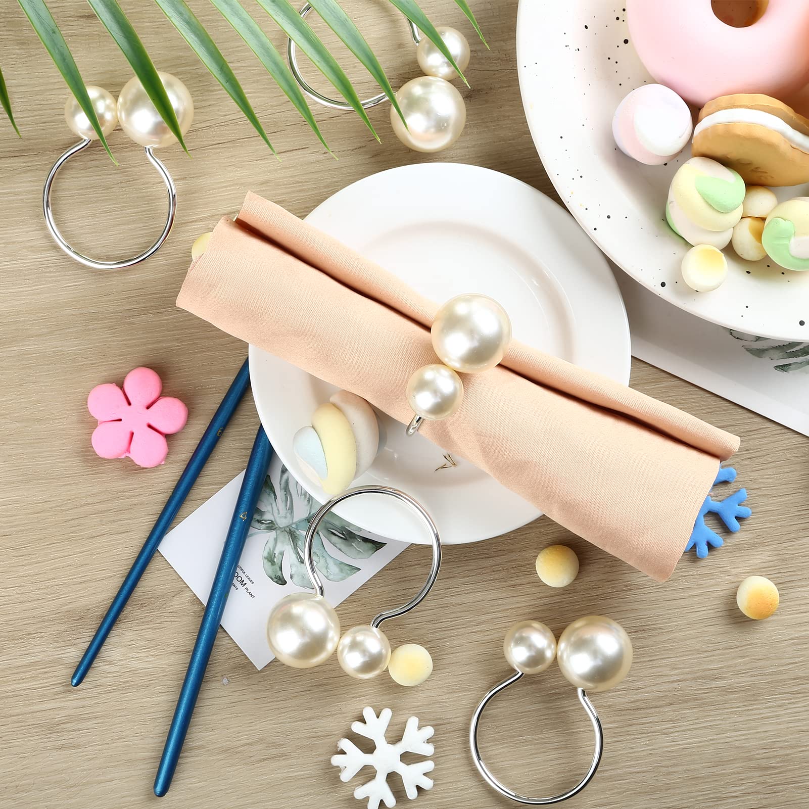 Lot De 12 Ronds De Serviette, Boucles De Serviette Semi-circulaires