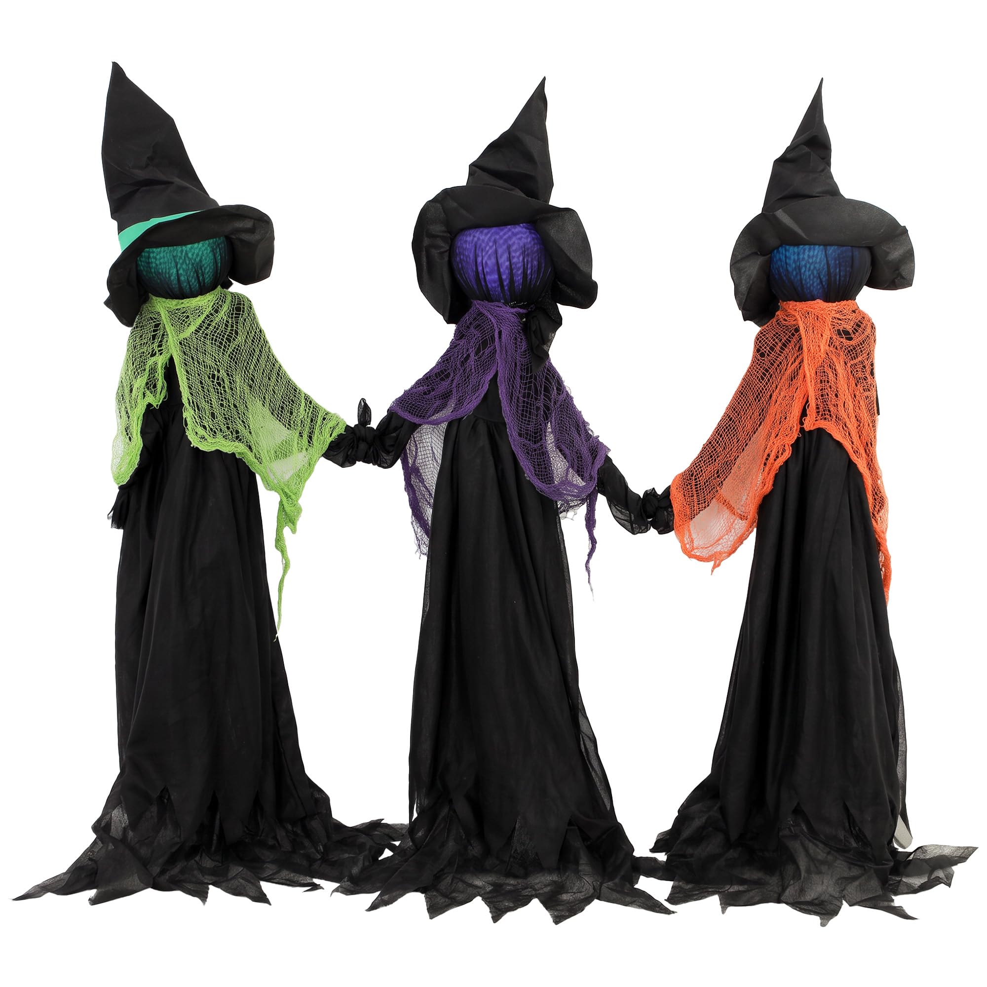 Rackhams Light 48" Witches Holding Hands Halloween Decoration Up Animated Prop