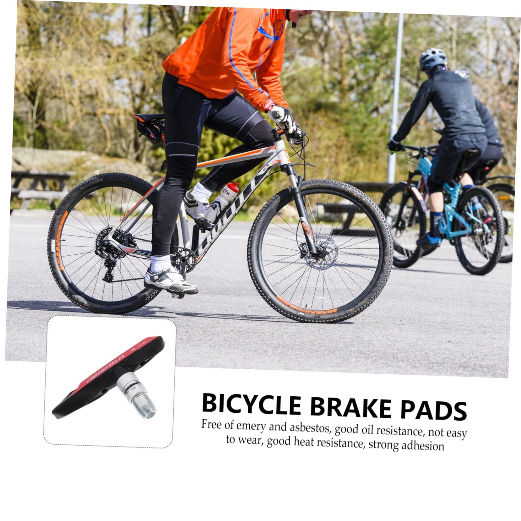 YARNOW 6 Paires De Plaquettes De Frein De Vélo Outil De Frein Coussinet en Feutre Vélo en Caoutchouc Vierge
