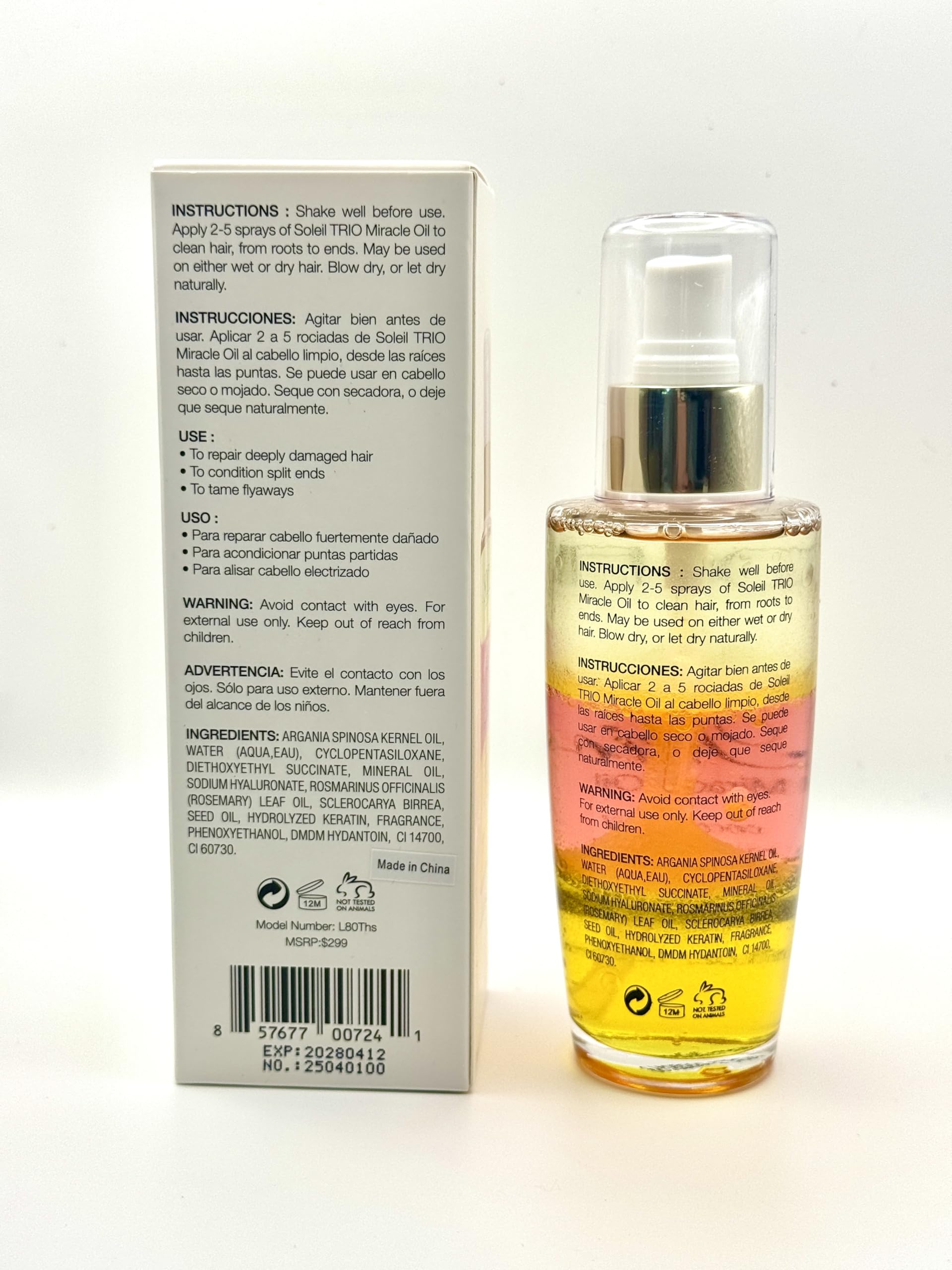 Amazon.com: Soleil Trio Miracle Oil : Beauty & Personal Care