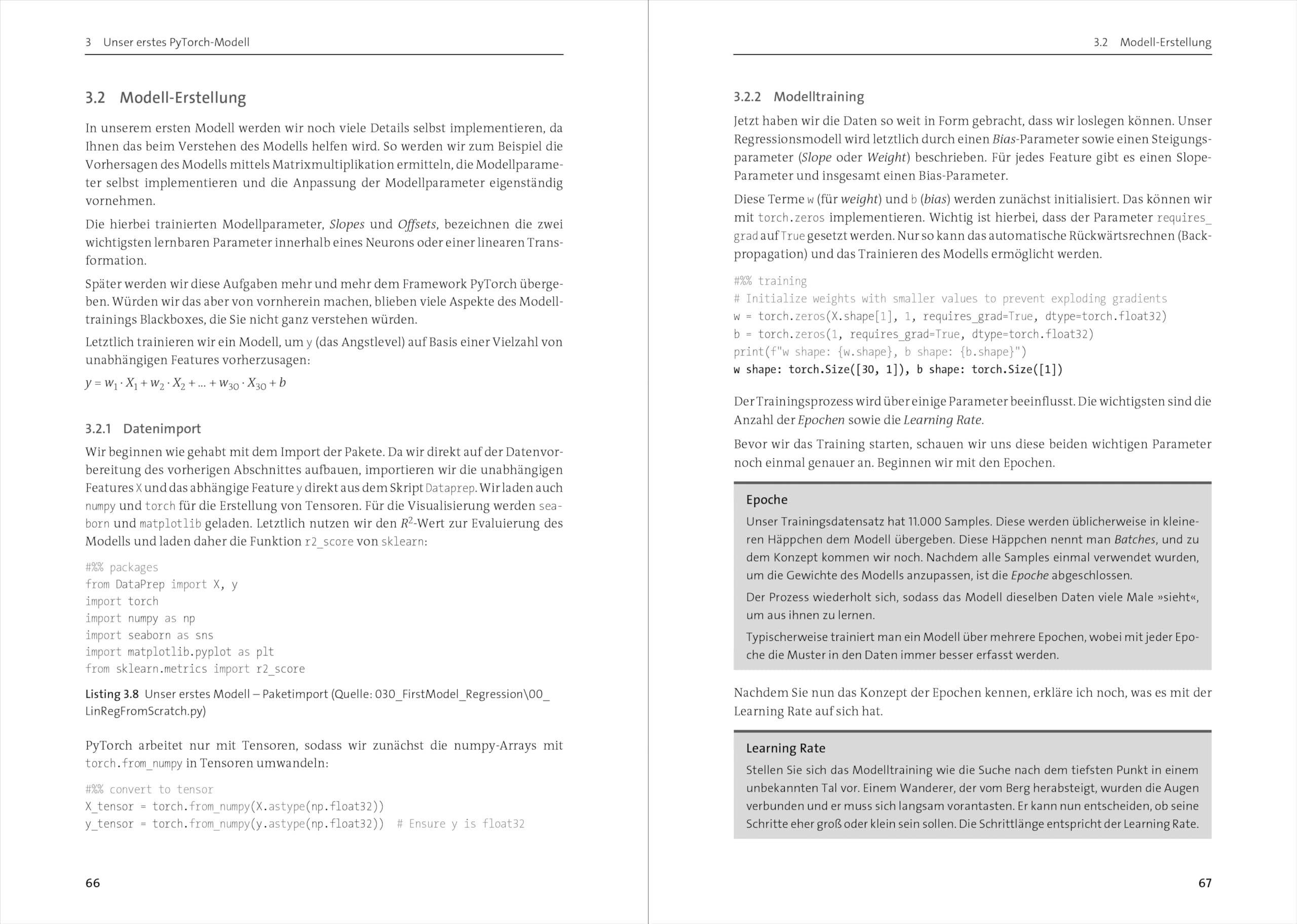 PyTorch: Deep Learning mit PyTorch in der Praxis – Von der Auswahl des Verfahrens bis zum Deployment. Mit vollständigen Codebeispielen