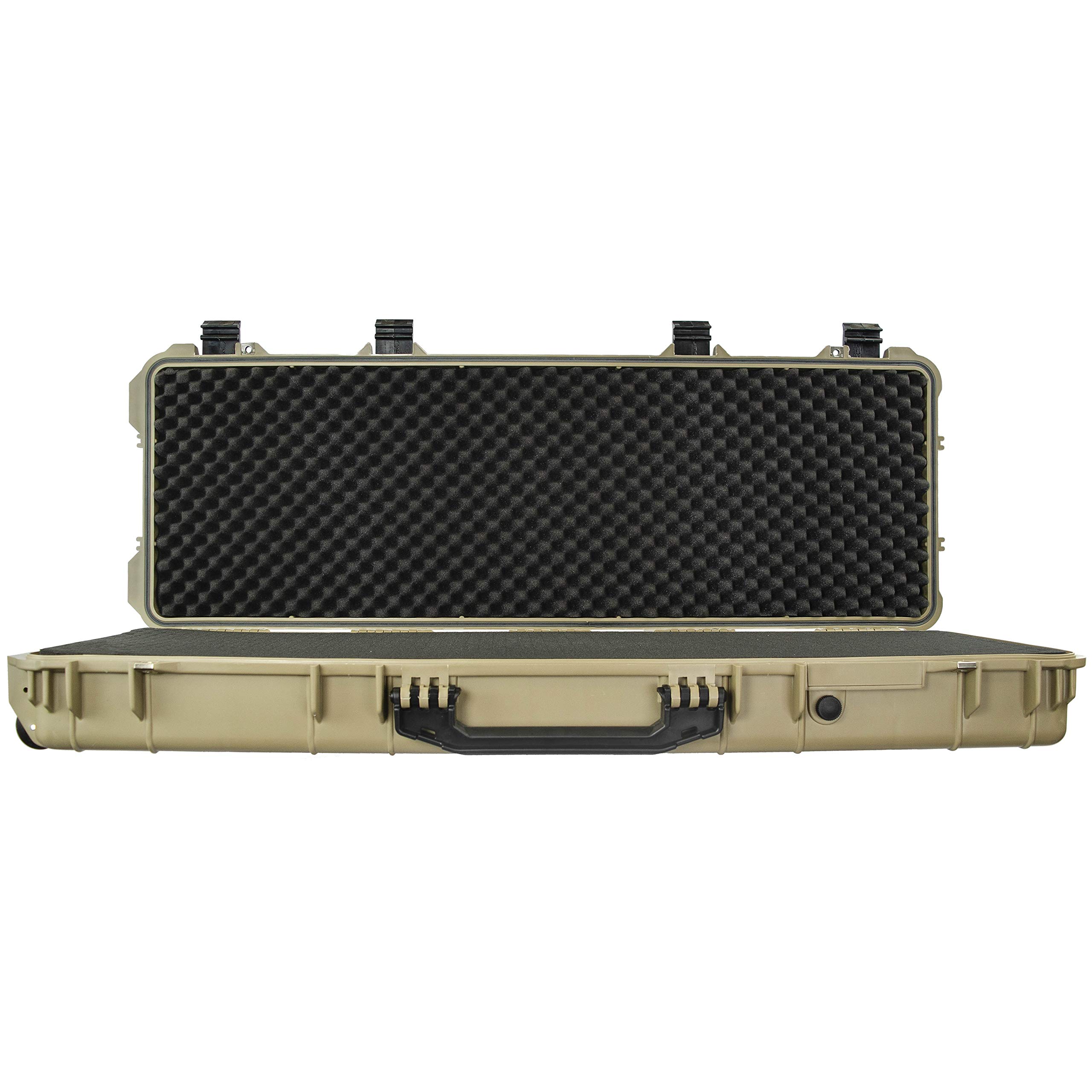 Eylar 44 Inch Protective Roller Tactical Rifle Hard Case with Foam, Mil