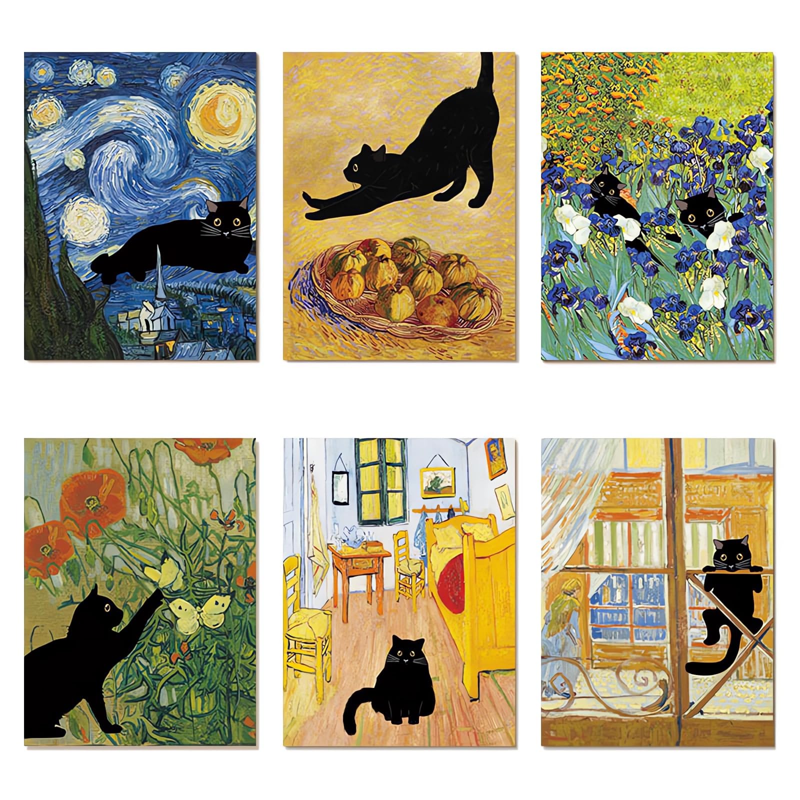 Amazon.co.jp: ポスター ゴッホ ポスター モネ 猫 面白い 「夜のカフェ