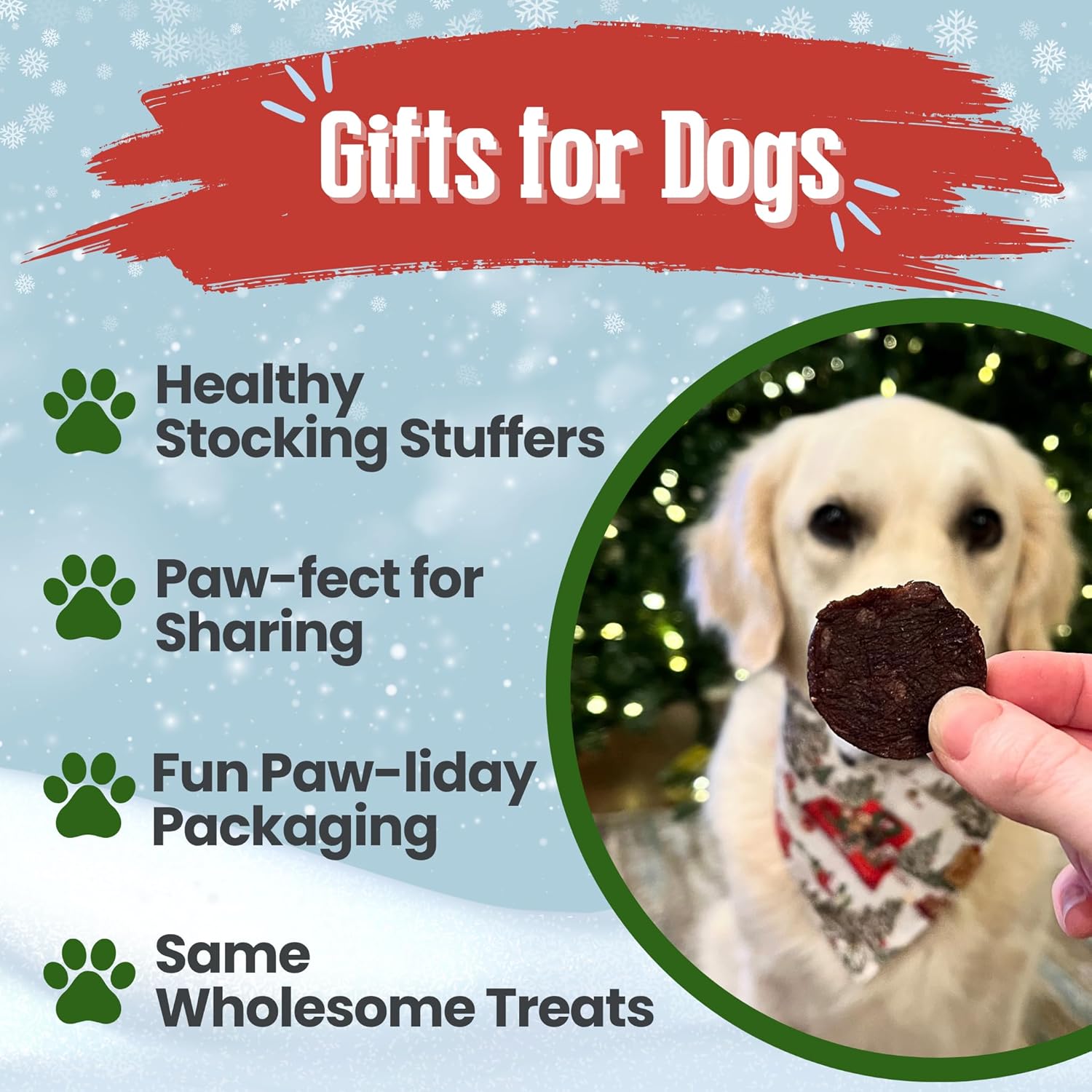 Farm To Pet - Santa Paws' Best Chipmas Dog Treat Box - Chicken, Turkey, Beef, Fish Chips - Christmas Set, Lean, All Natural, Healthy Dog Treats for Small, Medium, Large Breeds & Puppies