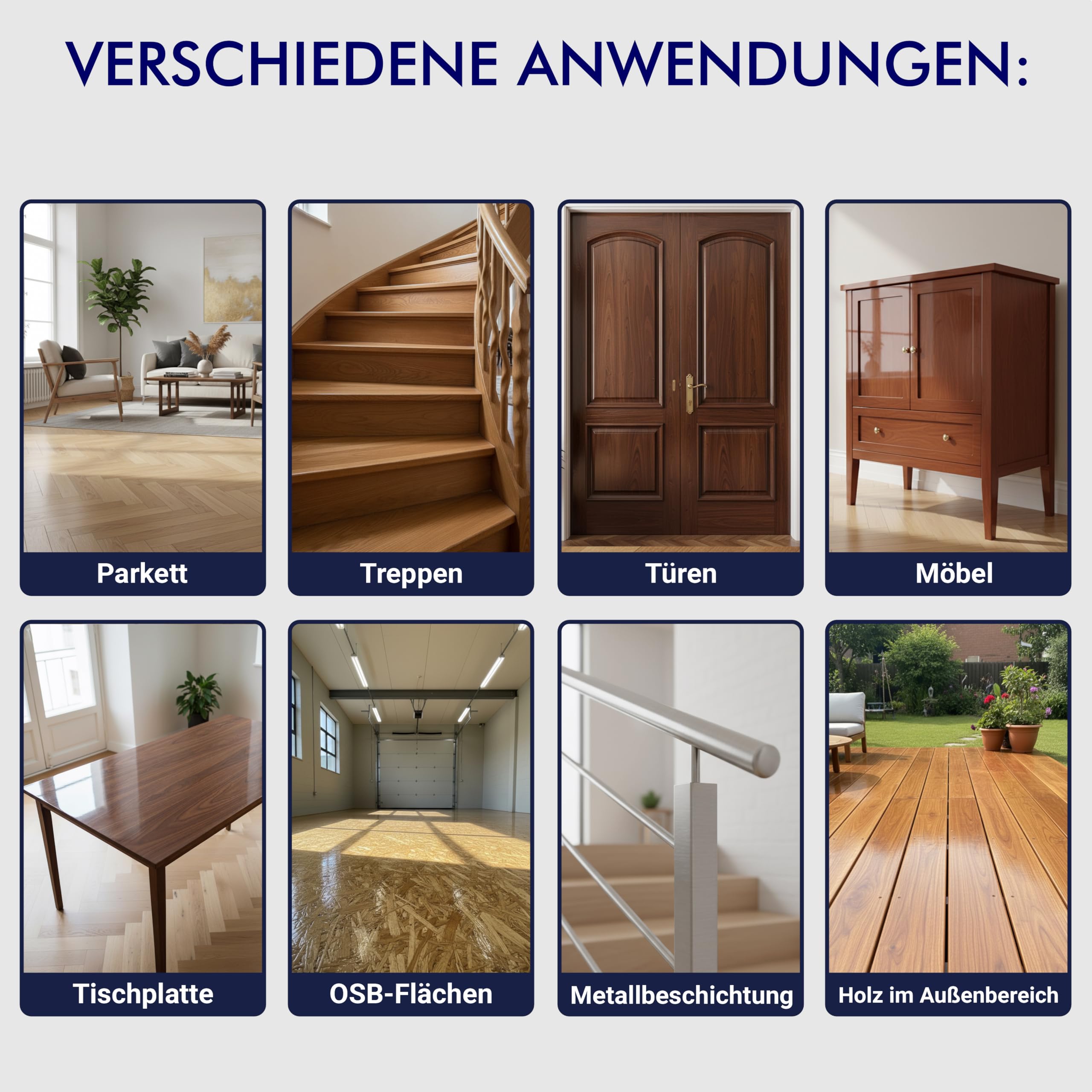 2K PU Holzlack Farblos Matt – Parkett- & Treppenlack, Klarlack für Möbel, Tischplatten, schlagfest, abriebfest & für Innen und Außen– 5Kg Lack + 2,5Kg Härter