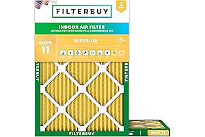 Filterbuy MERV 11 Allergen Defense 22x20x1 Air Filter