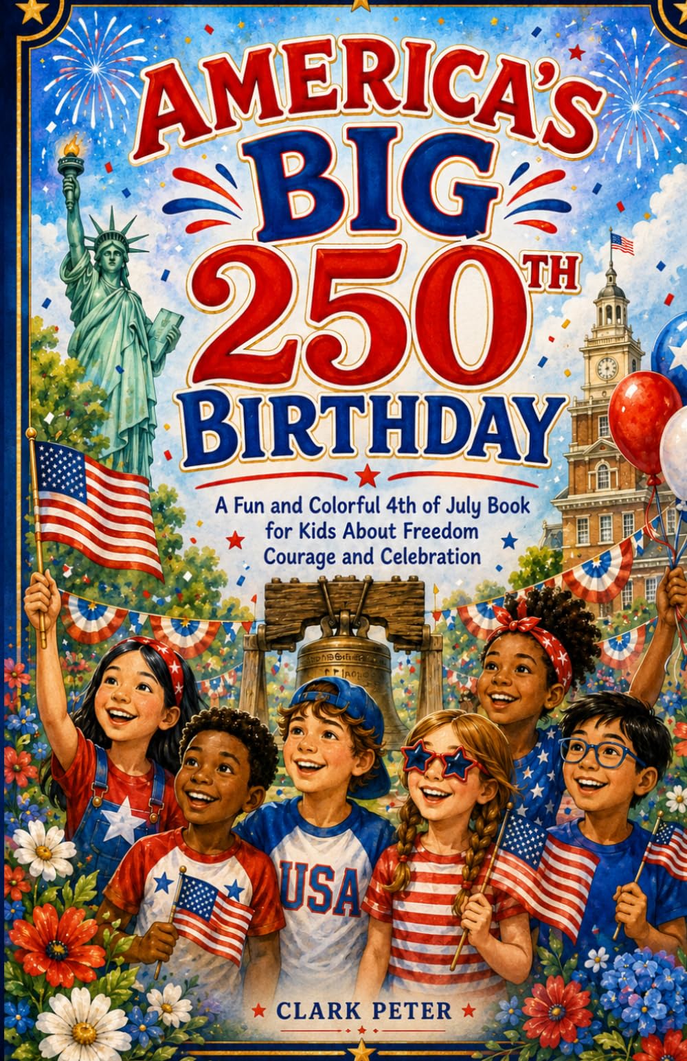 AMERICA’S BIG 250TH BIRTHDAY: A Fun and Colorful 4th of July Book for Kids About Freedom Courage and Celebration