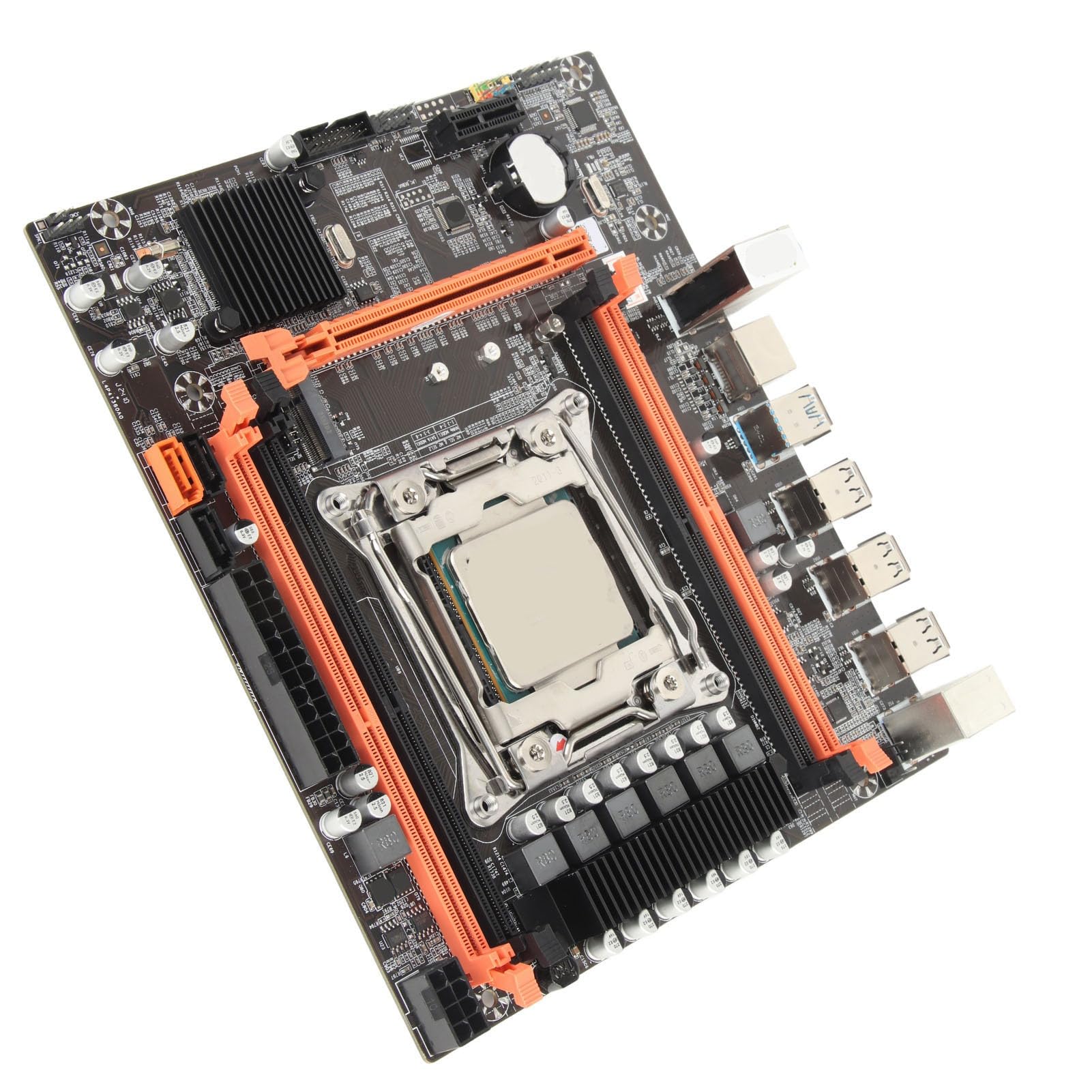 Topiky Scheda Madre PC X99 P4 Alimentatore a 6 Fasi Ad Alta velocità per PC Desktop con CPU E5 2680V3 e Interfaccia Multipla