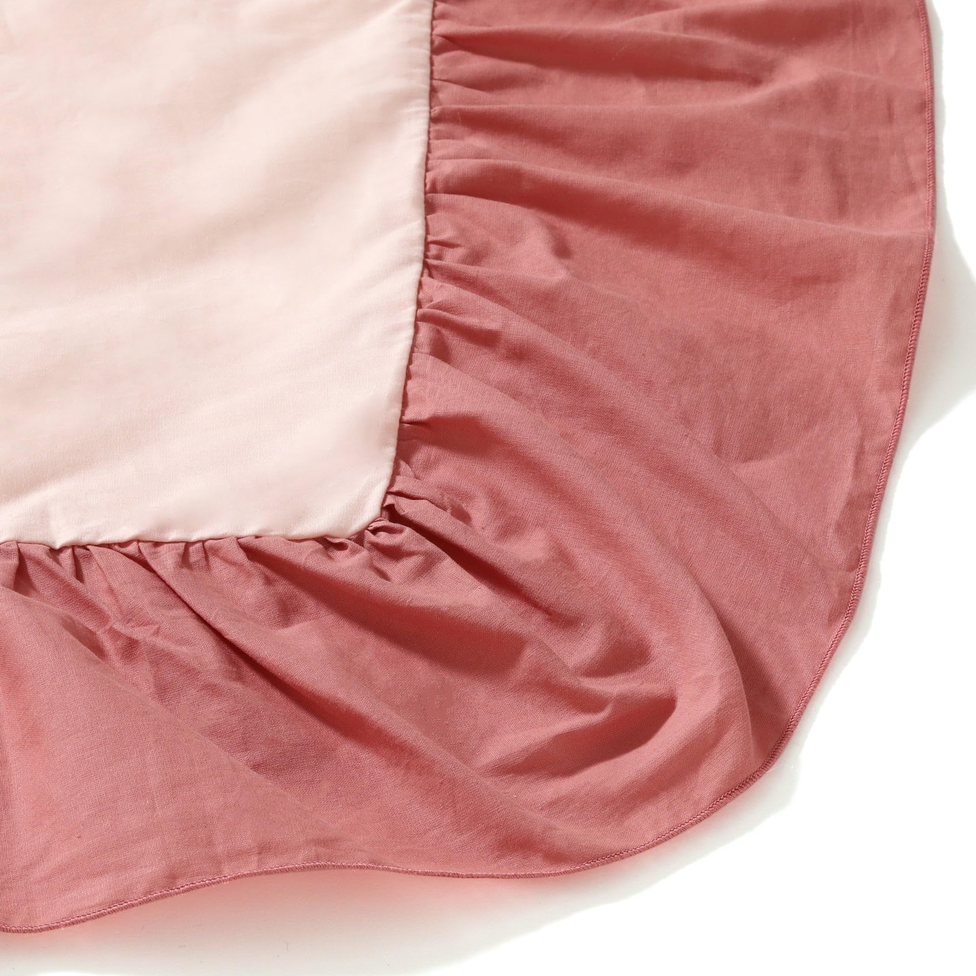 Amazon｜Francfranc フランフラン バイカラー フリル テーブルクロス