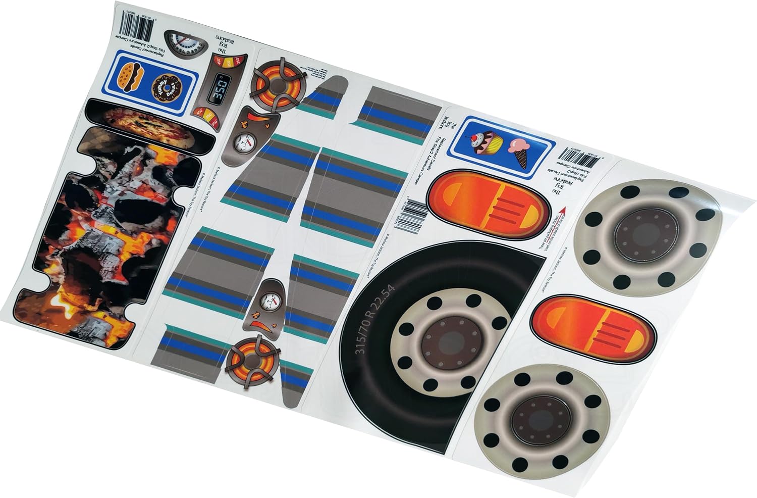 Toy Restore Replacement Stickers Fits Step2 Adventure Camper Playhouse Cubby