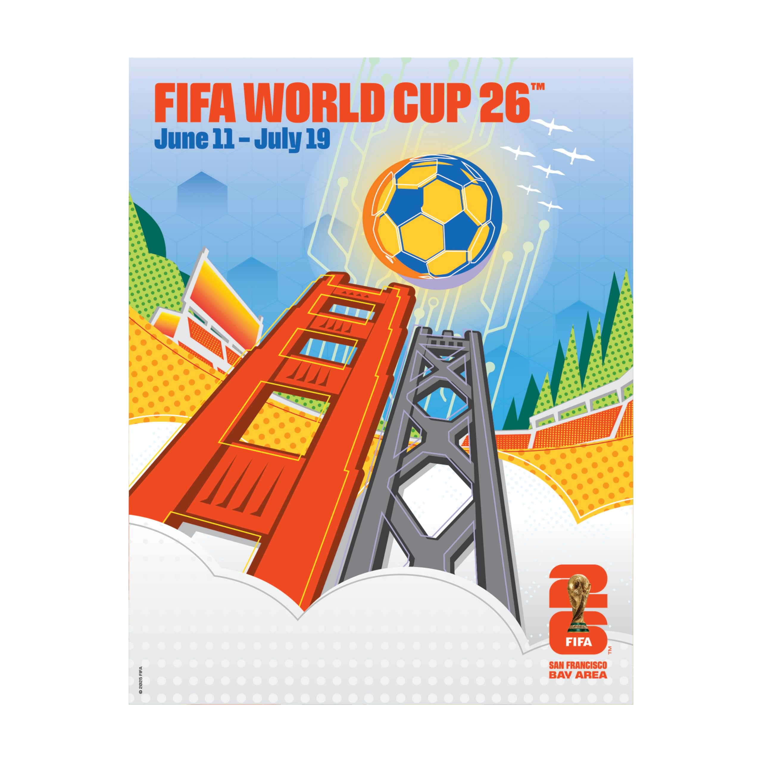 FIFA World Cup Tournament Logo Magnet – Officially Licensed FIFA World Cup Magnet – Vibrant Host City Design – Durable Strong Hold – Perfect for Fridges, Lockers &amp; Collectors