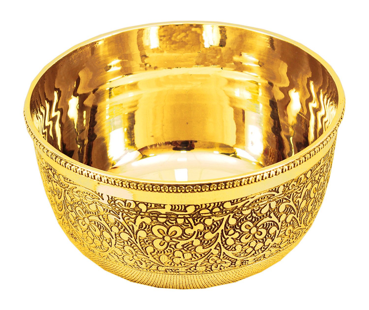 INDIAN CRAFTIO PURE BRASS DESIGNED LUXURY BOWL/KATTORI, 300 ML, BEST FOR PARTY MARRIGE HOTEL AND RESTAURANT-picture-20