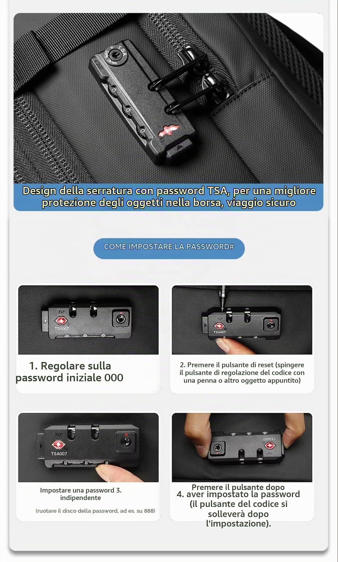 Generico Zaino sottovuoto Altissima Qualità espandibile fino a 60 litri con pompa sottovuoto USB-C, idrorepellente, lucchetto TSA, confome come bagaglio a mano, adatto per laptop, NERO