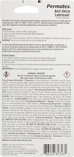 Miniatura 3 de Permatex Spray Nine Corporation/Knight 81343 Lubricante antiagarrotamiento, tubo de 1 onza (4 pulgadas) en lubricante antiagarrotamiento 81343, tubo