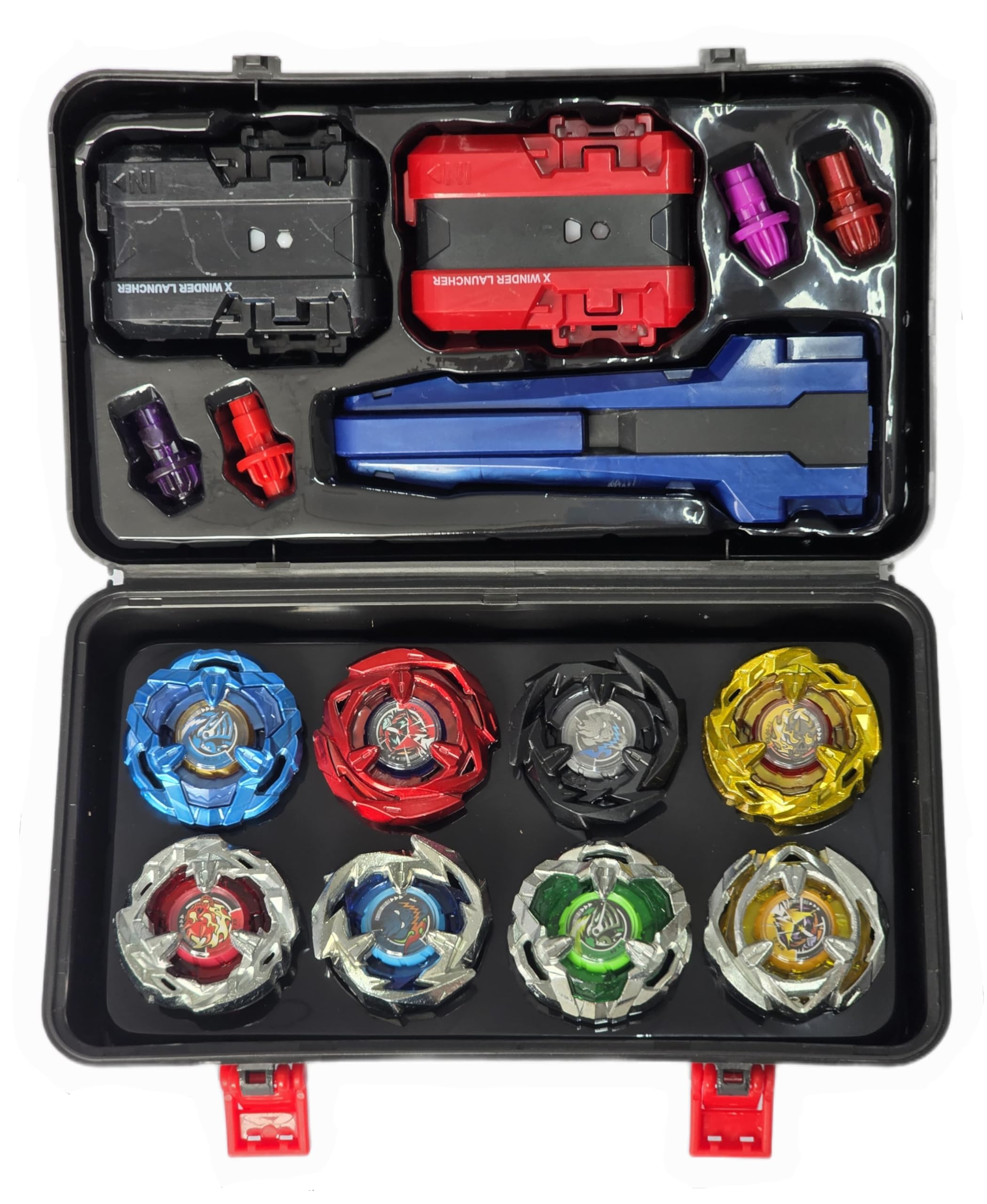 TopGyro X Kit de Piões de Batalha, Alta Velocidade de Rotação, 8