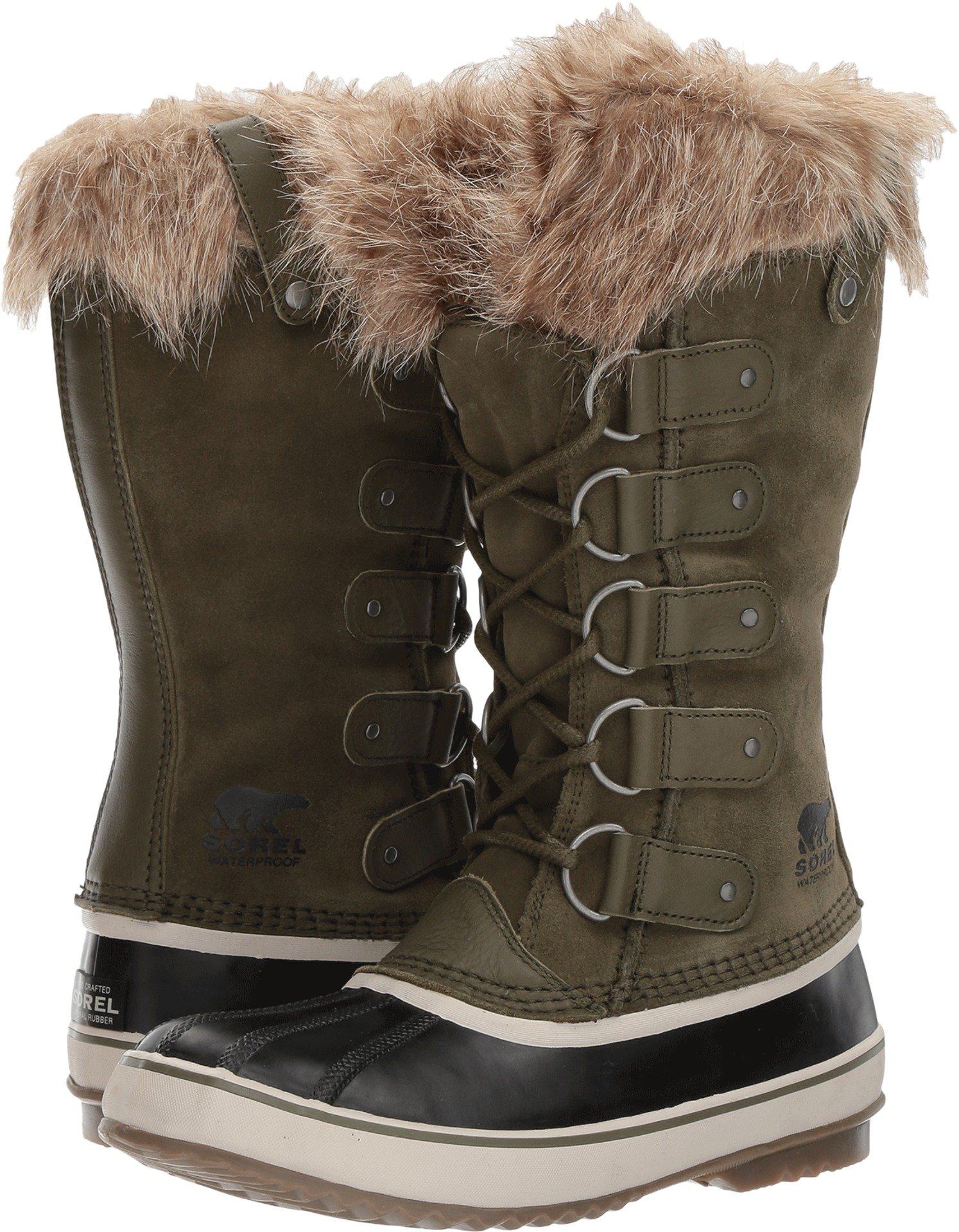Womens Sorel Joan Of Arctic Winter Outdoor Fur Lined Suede Knee Boots