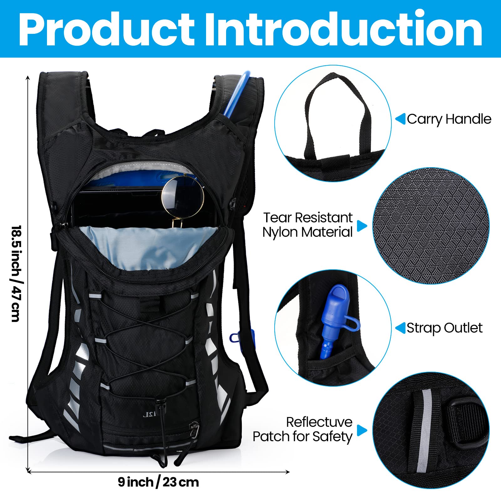 Cunno 2 Set Hydration Backpack With 2L Water Djibouti - View #8