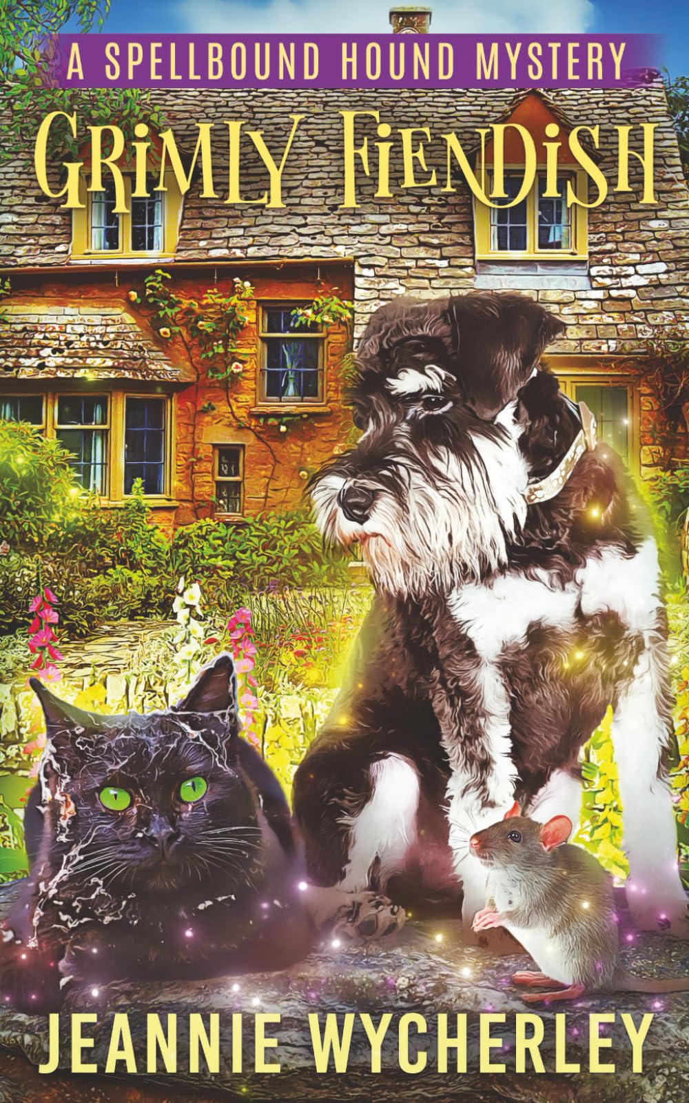Grimly Fiendish: A humorous paranormal animal cozy mystery (Spellbound Hound Magic and Mystery)