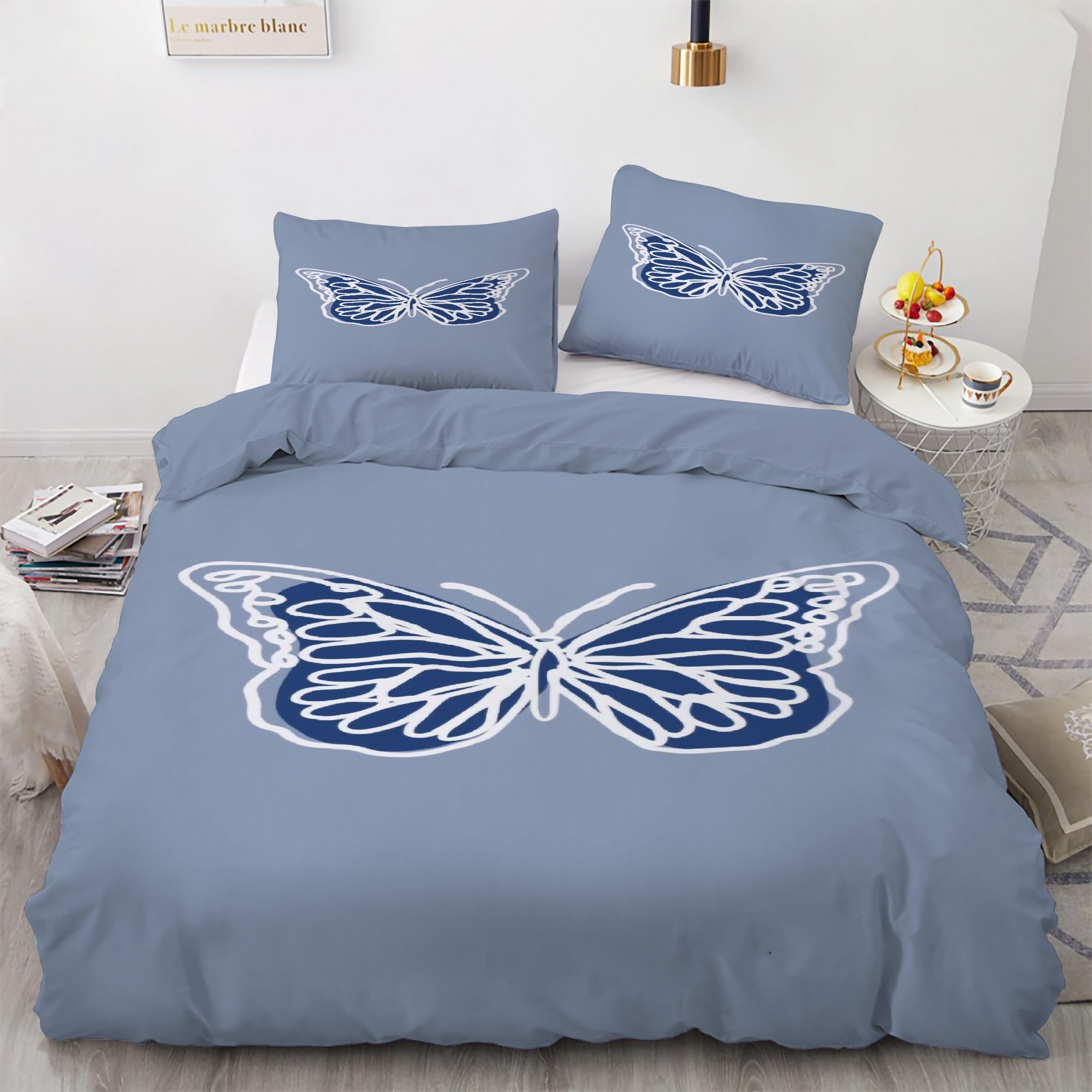 Parure de lit peinture de papillon bleu pour sublimer votre chambre