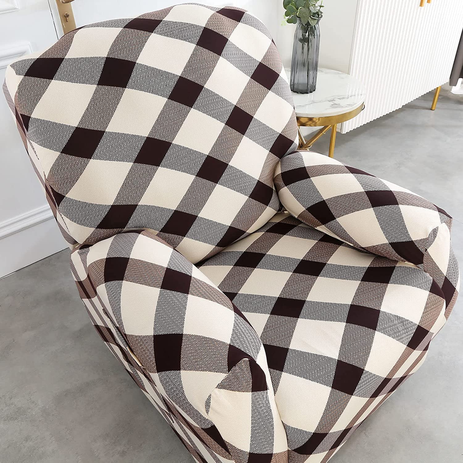 AQIGR 4 Pièce Housse De Fauteuil Inclinable, Doux Antidérapante avec Poche Latérale Housse Fauteuil Relax Electrique, Spandex Housse De Canapé Fauteuil Protege de Meubles Lavable (Color : #13 AQIGR 4 Pièce Housse De Fauteuil Inclinable, Doux Antidérapante avec Poche Latérale Housse Fauteuil Relax Electrique, Spandex Housse De Canapé Fauteuil Protege de Meubles Lavable (Color : #13