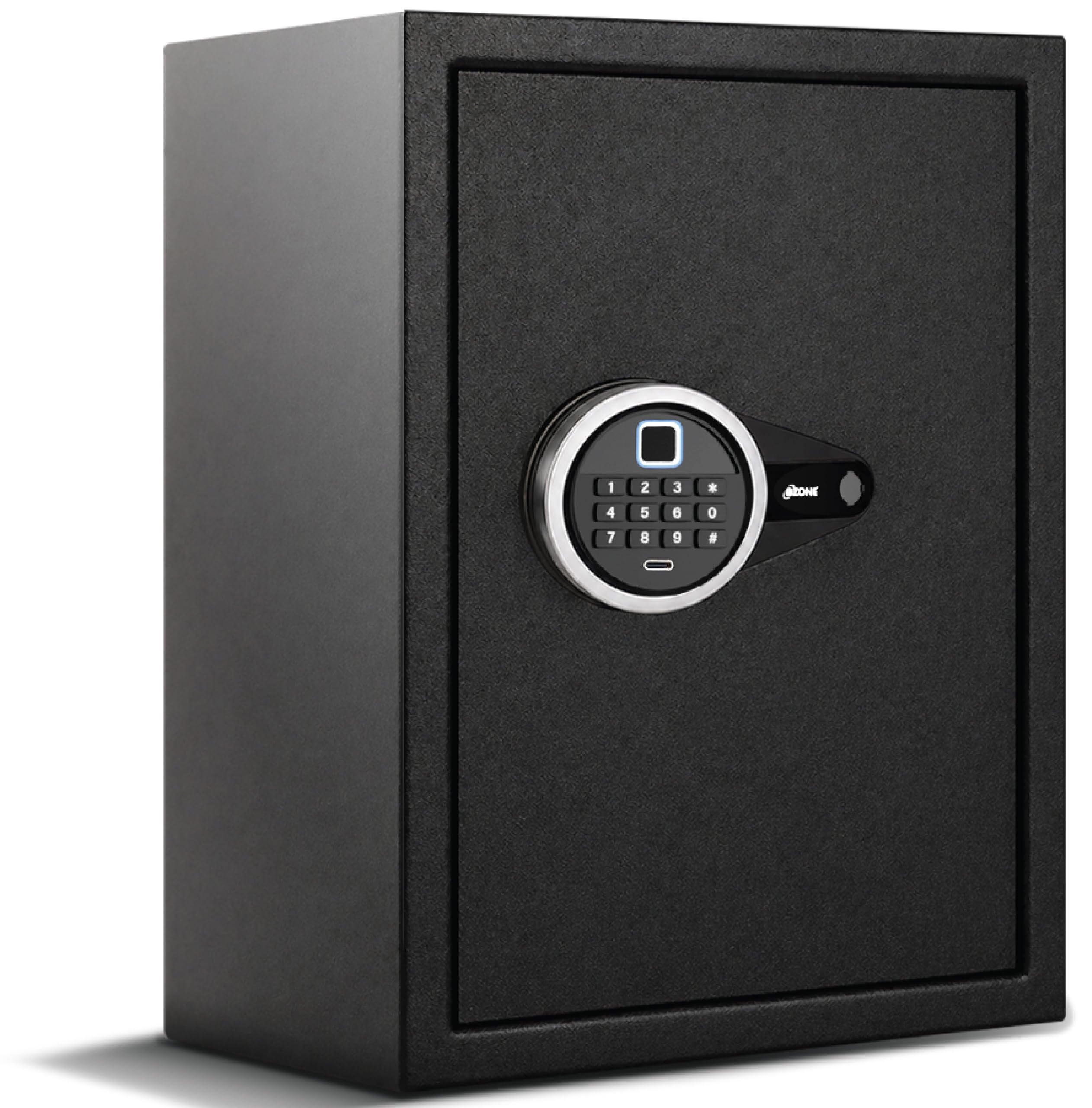 Ozone AMAZE-FP-50 | 50L Digital Safe Locker for Home & Office | Fingerprint + Password + Emergency Key | Dual Access Mode | LED Keypad | Auto Freeze | Black | 19 Kg-image-41