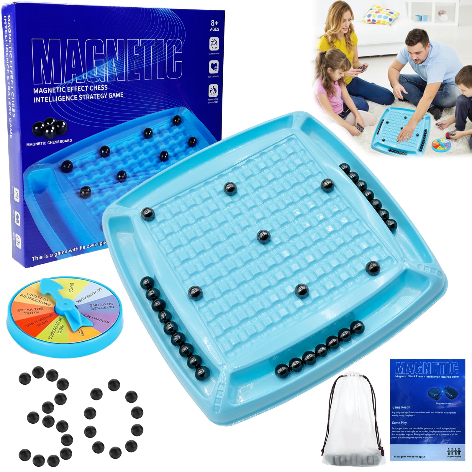 Jeu Réflexion Enfants Famille Jeu D'échecs Magnétique En Bois - Jeu De Société Portable Avec Aimants - Jouet Montessori Pour Enfants Et Famille Jeu Réflexion Enfants Famille Jeu D'échecs Magnétique En Bois - Jeu De Société Portable Avec Aimants - Jouet Montessori Pour Enfants Et Famille