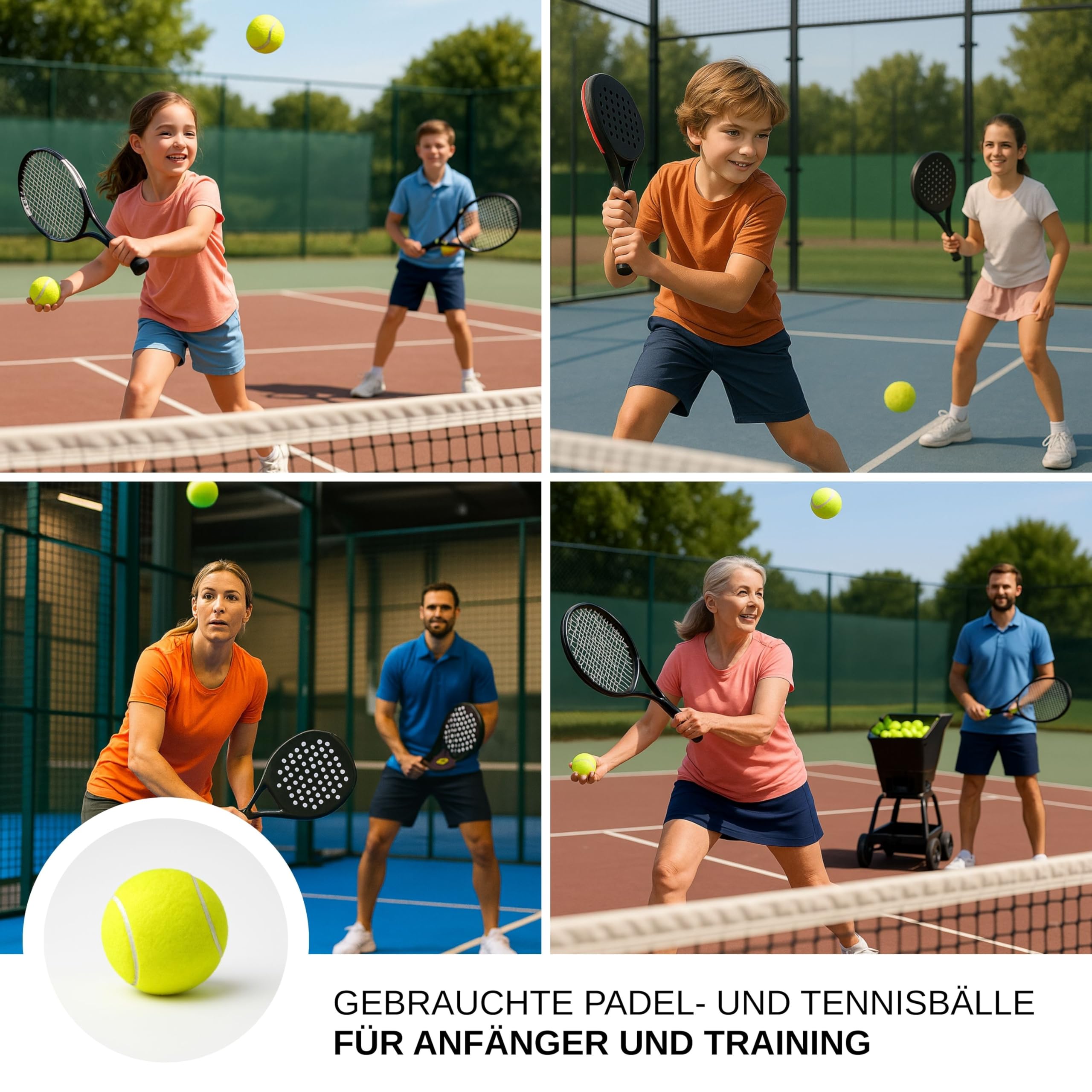 Recycelte Padel Tennis Bälle – Padelbälle für Training, Spiel & Hunde