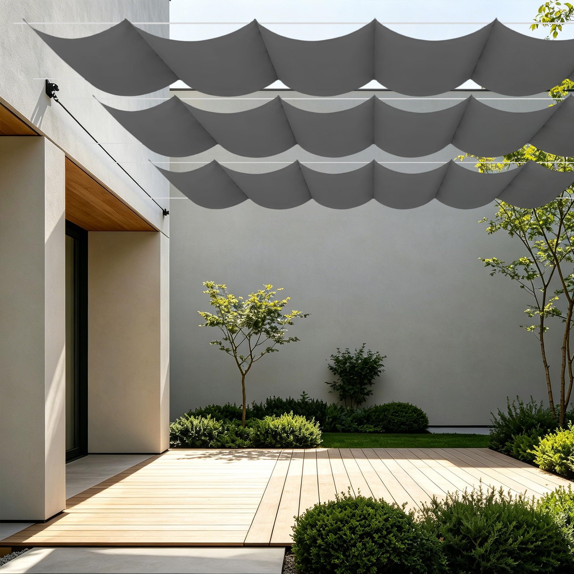 Voiles d'ombrage rétractables 200x300 extérieurs pour terrasse