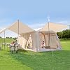 MOPHOTO Inflatable Tents for Camping, Large Blow Up Tent with Hand Pump, Easy Setup Family Tent 4 Season Tent, Waterproof Oxford Air Glamping Tents 68 Person2Rooms,With a Canopy